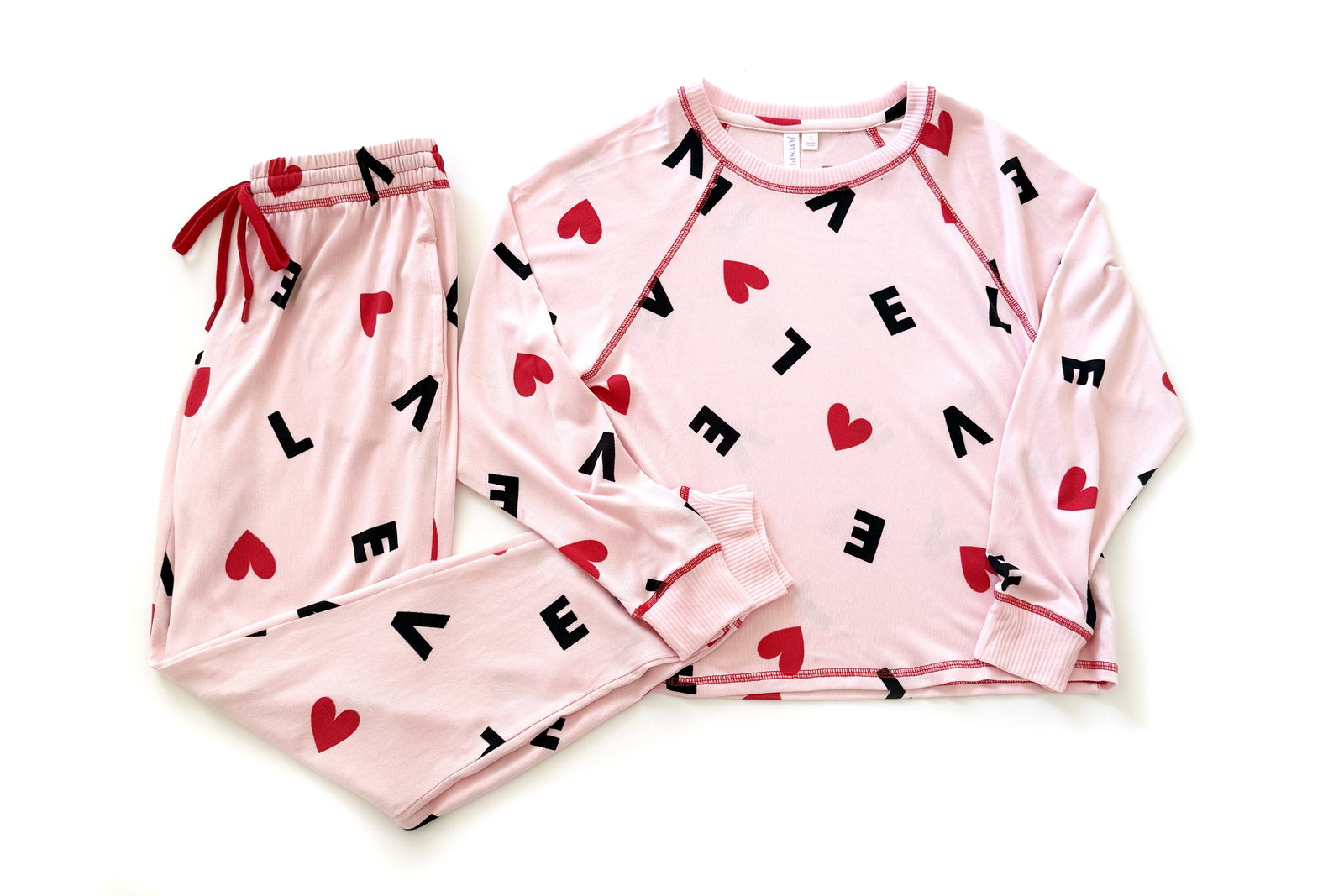 Joyspun Valentine Hacci Knit Sleep Separates