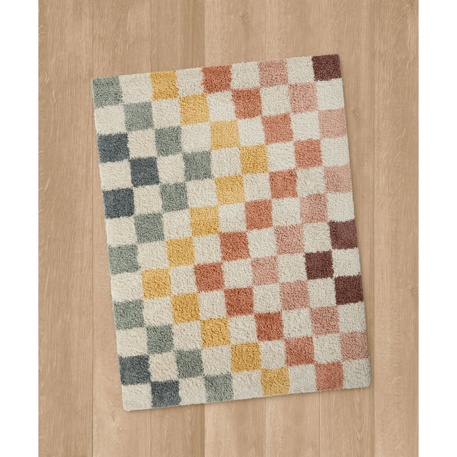 Mainstays Rainbow Checkered Indoor Rug