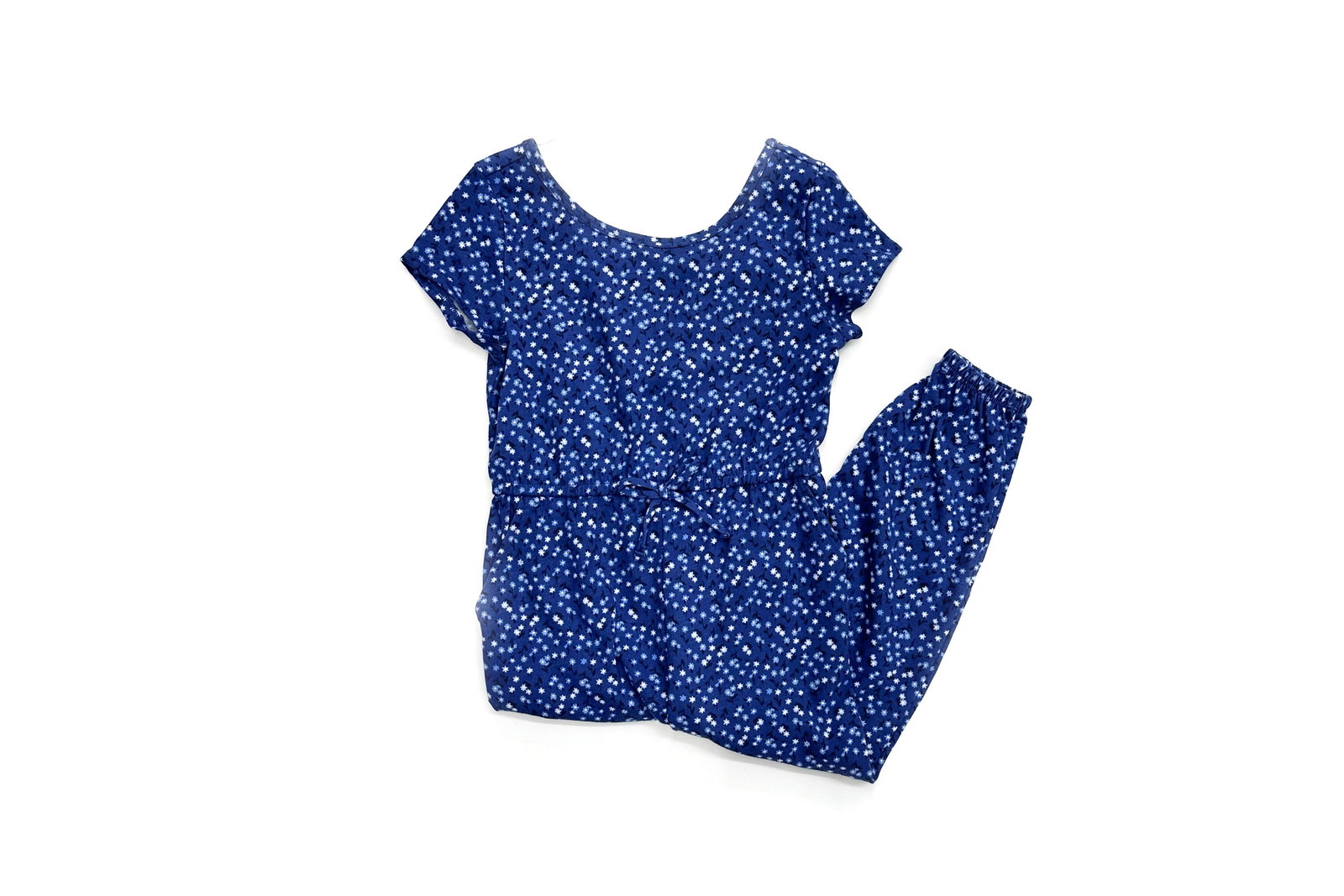 Wonder Nation Girls Short Sleeve Jumpsuit