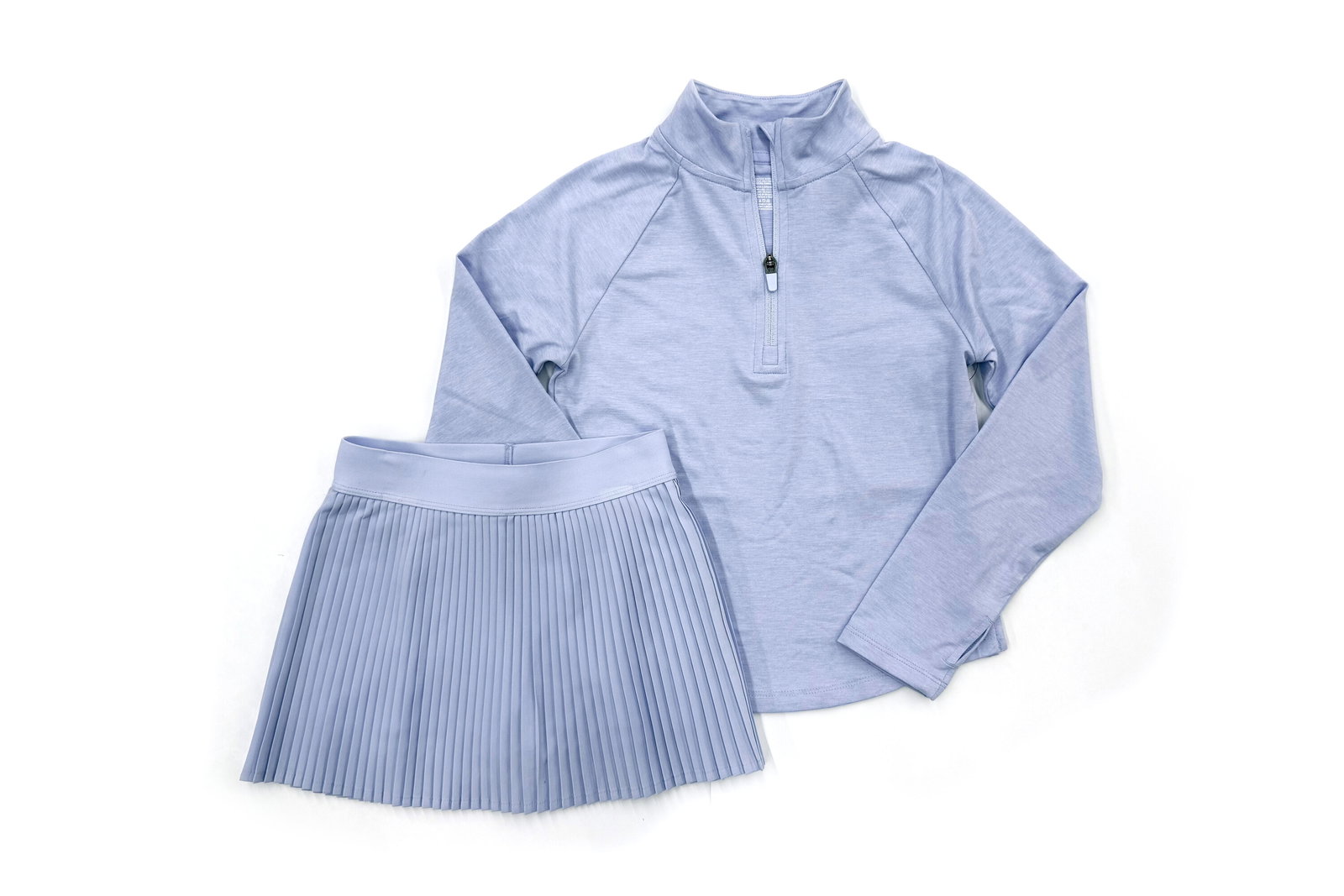 Athletic Works Girls Quarter-Zip & Pleated Skort