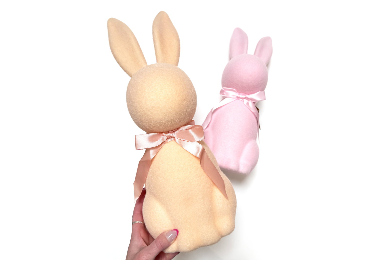 Way To Celebrate Flocked Bunnies
