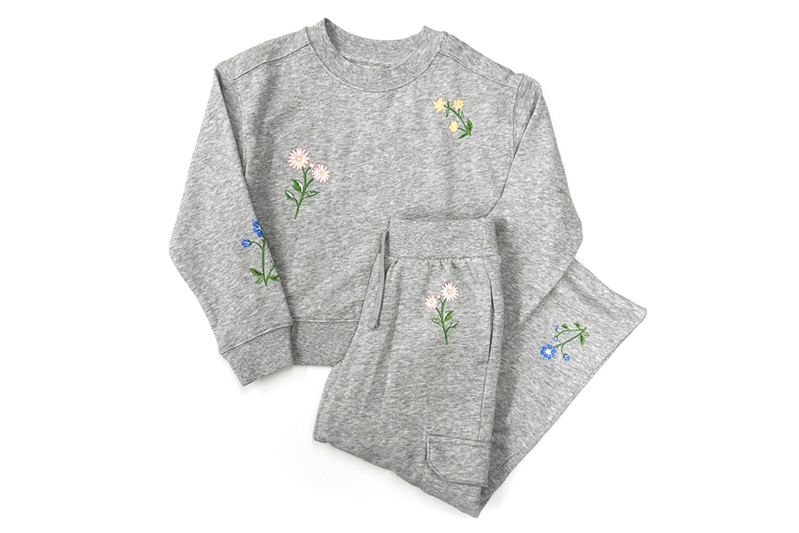 Wonder Nation Girls Embroidered Separates  