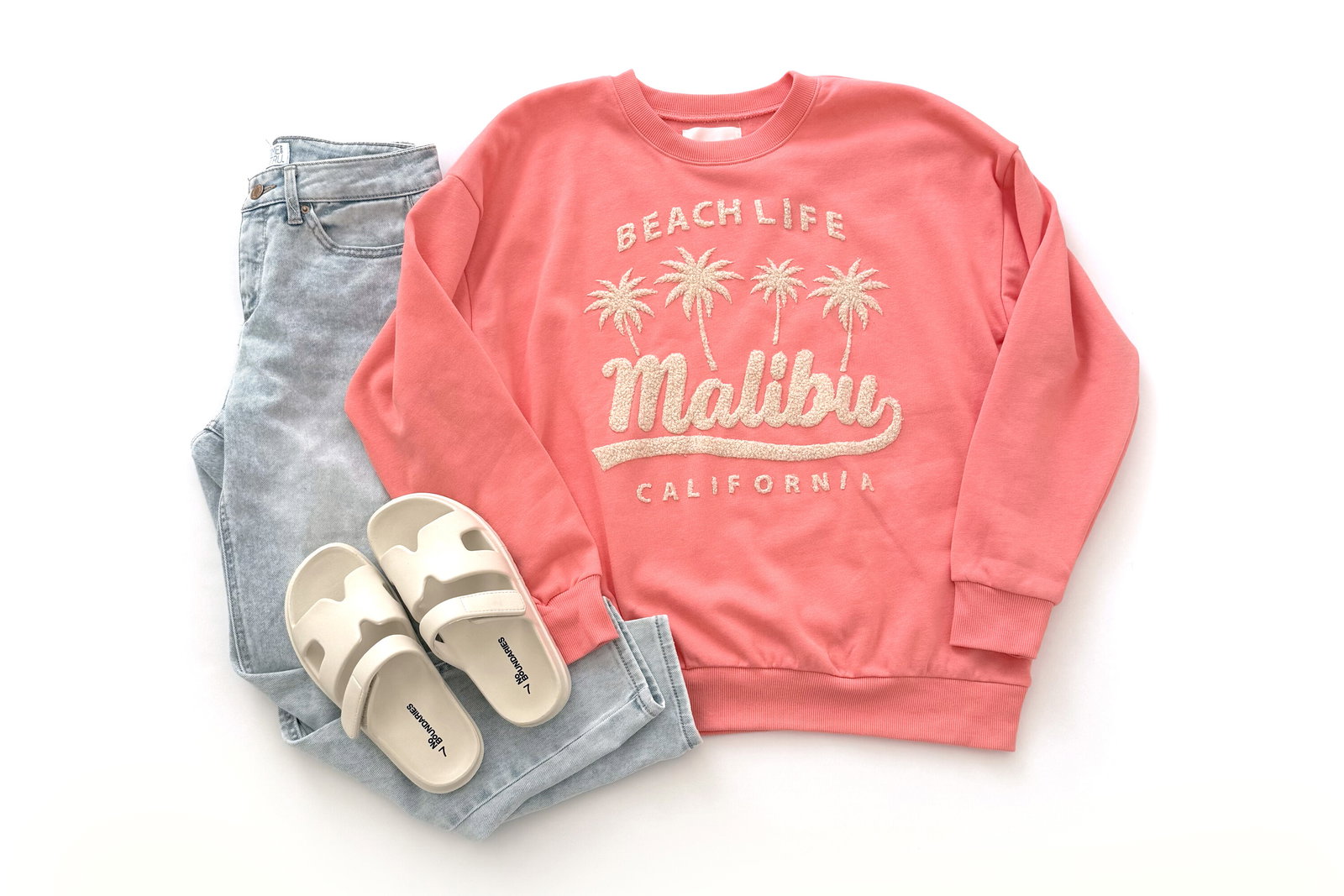 No Boundaries Oversized Graphic Crewneck Sweatshirt