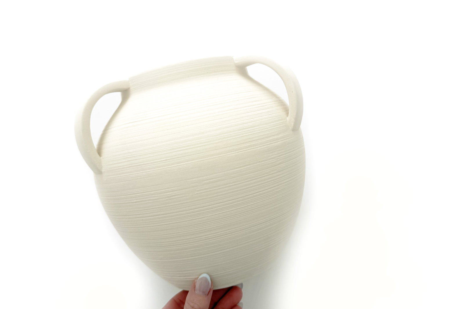 Home Decor Collection 8'' White Matte Ceramic Vase