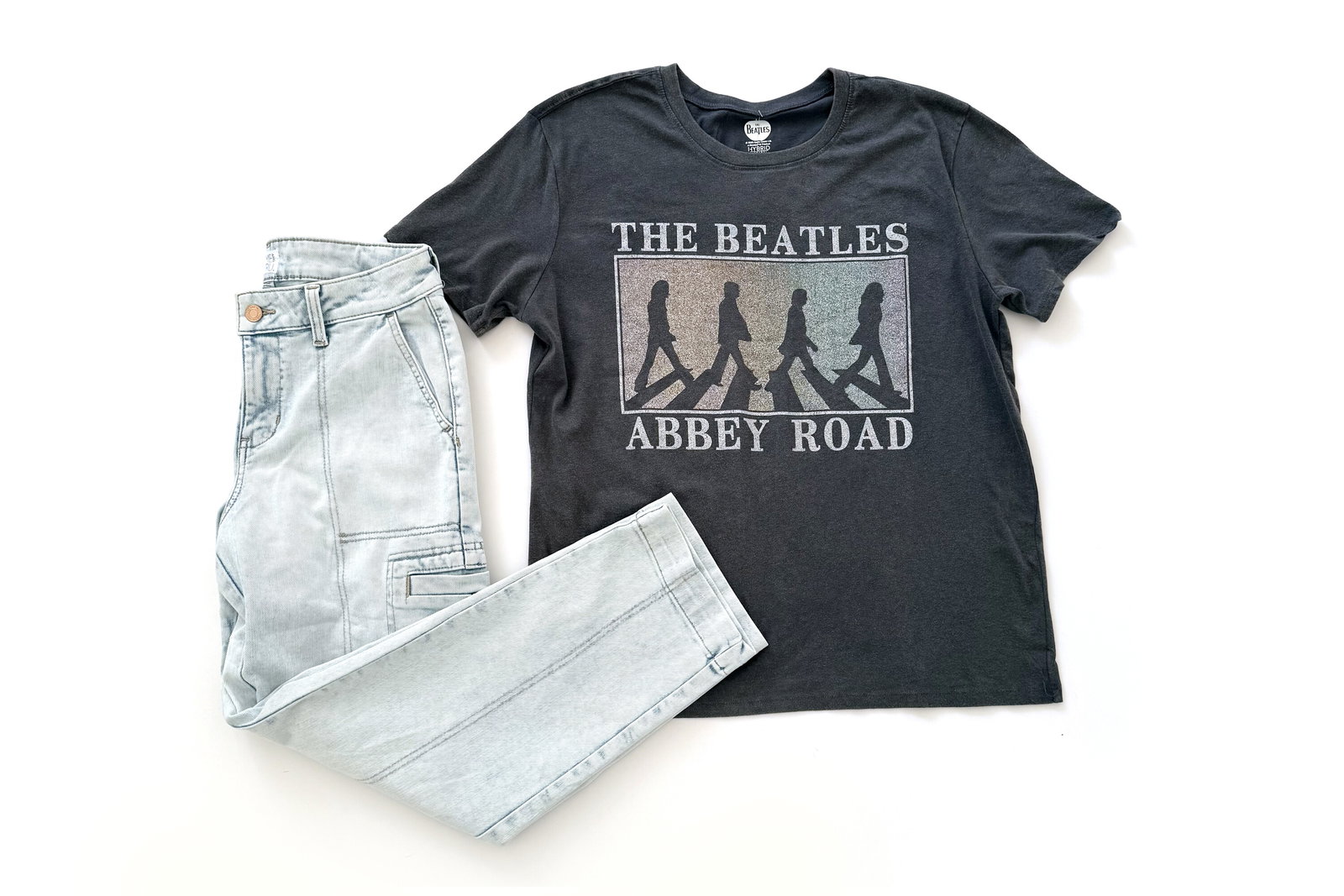 Time and Tru Graphic Tee and Utility Jeans