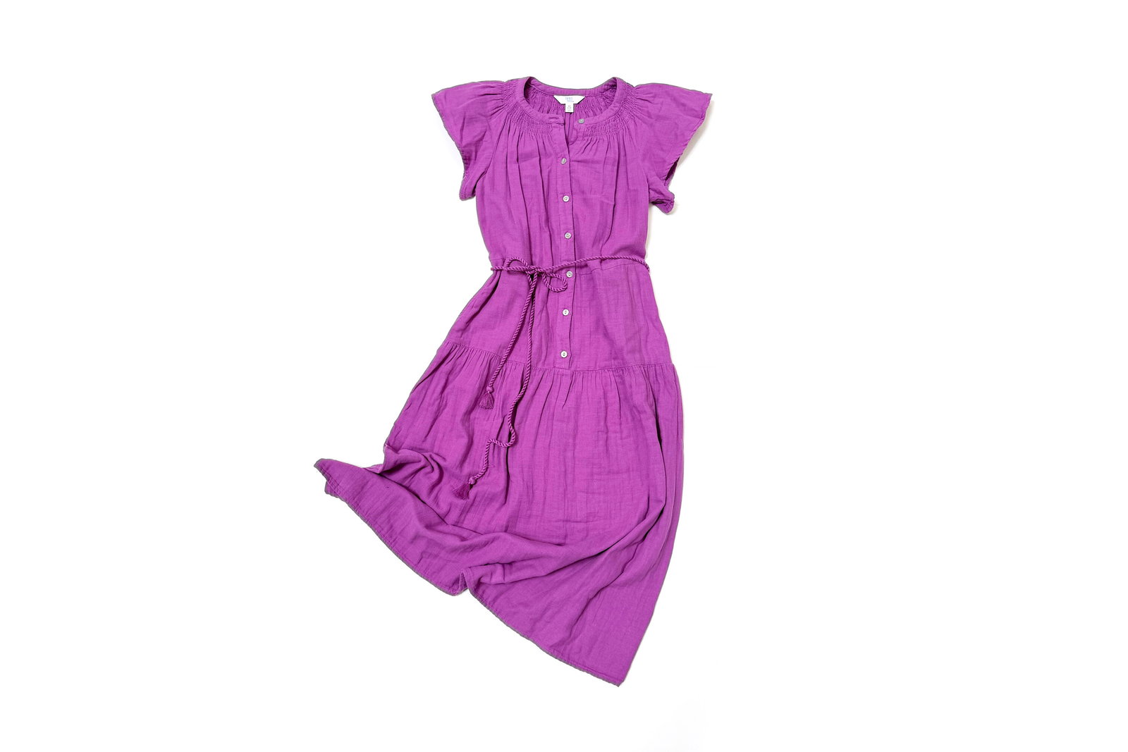 Time and Tru Gauze Midi Dress