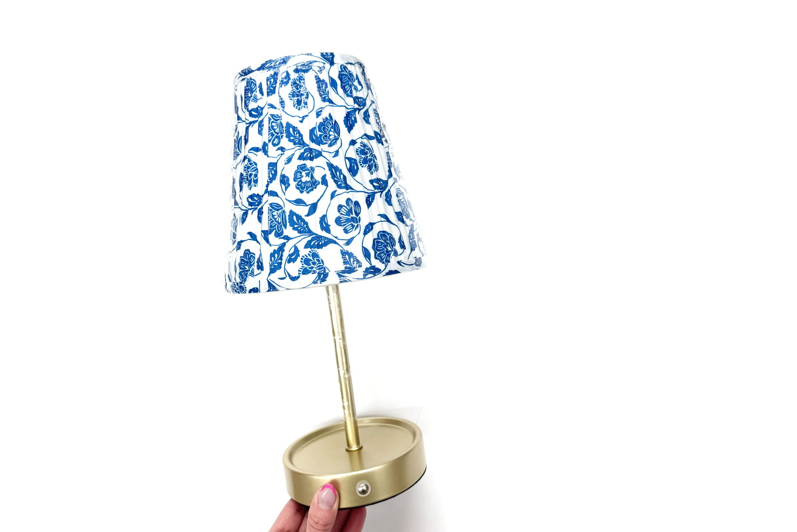 Mainstays Pleated Blue Floral 13