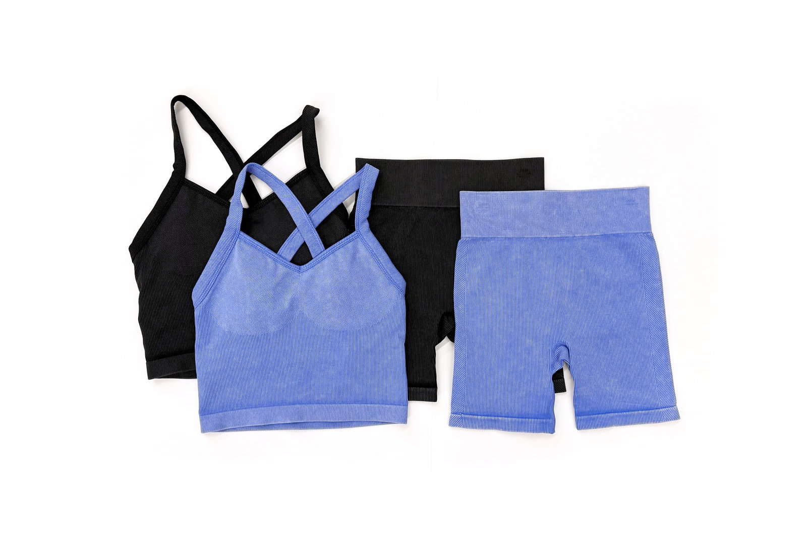 Avia Seamless Cami Bra and Bike Shorts