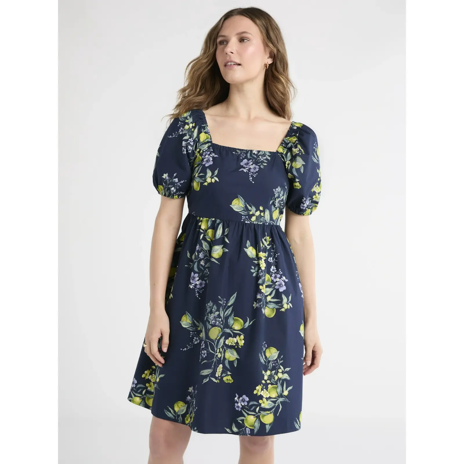 Time and Tru Puff Sleeve Mini Dress
