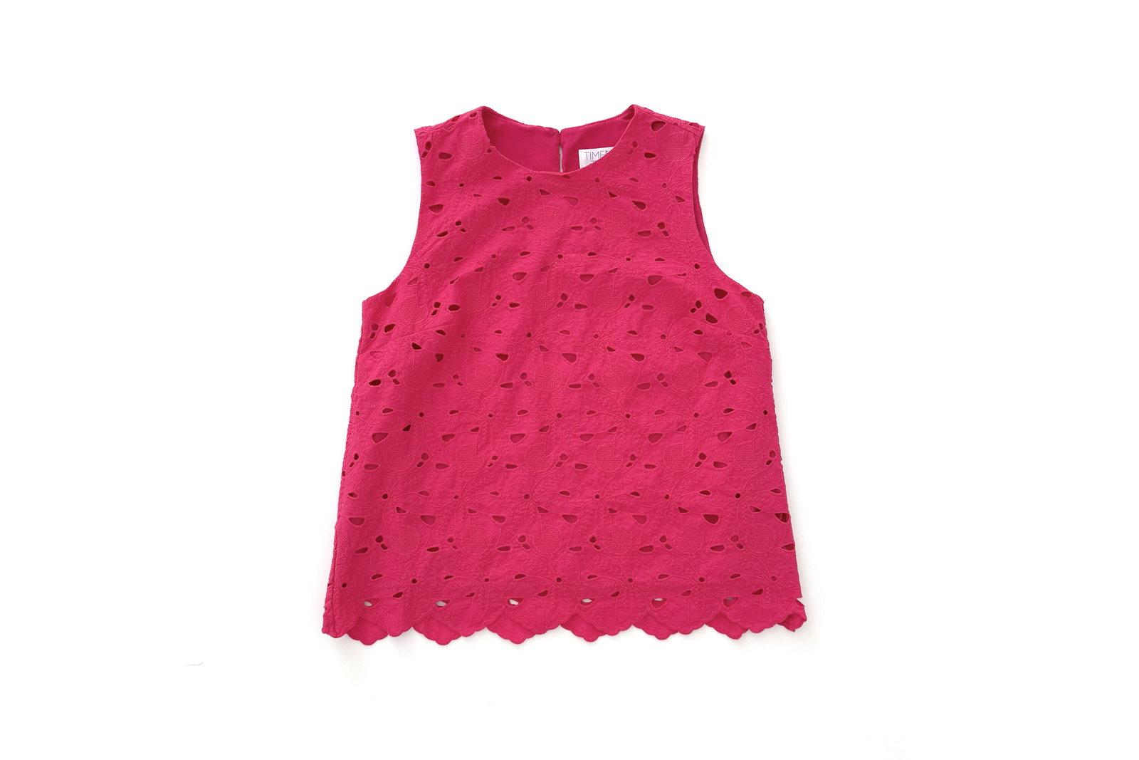 Time and Tru Eyelet Embroidery Top