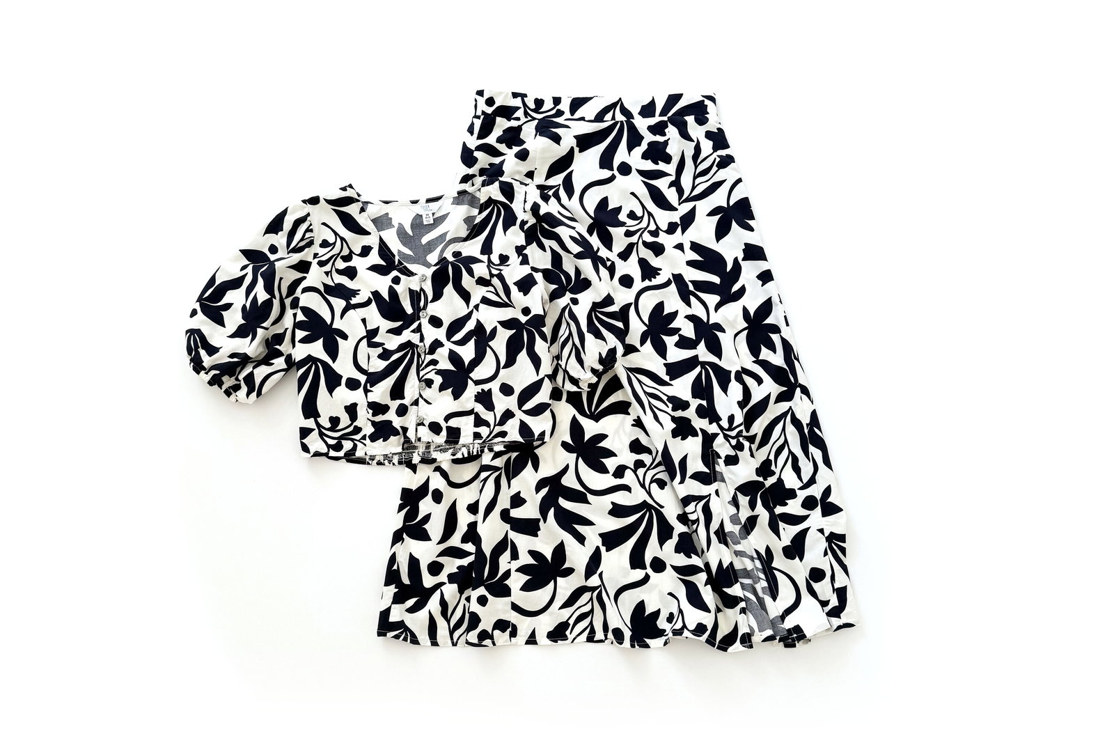 Time and Tru Poplin Top & Skirt Set