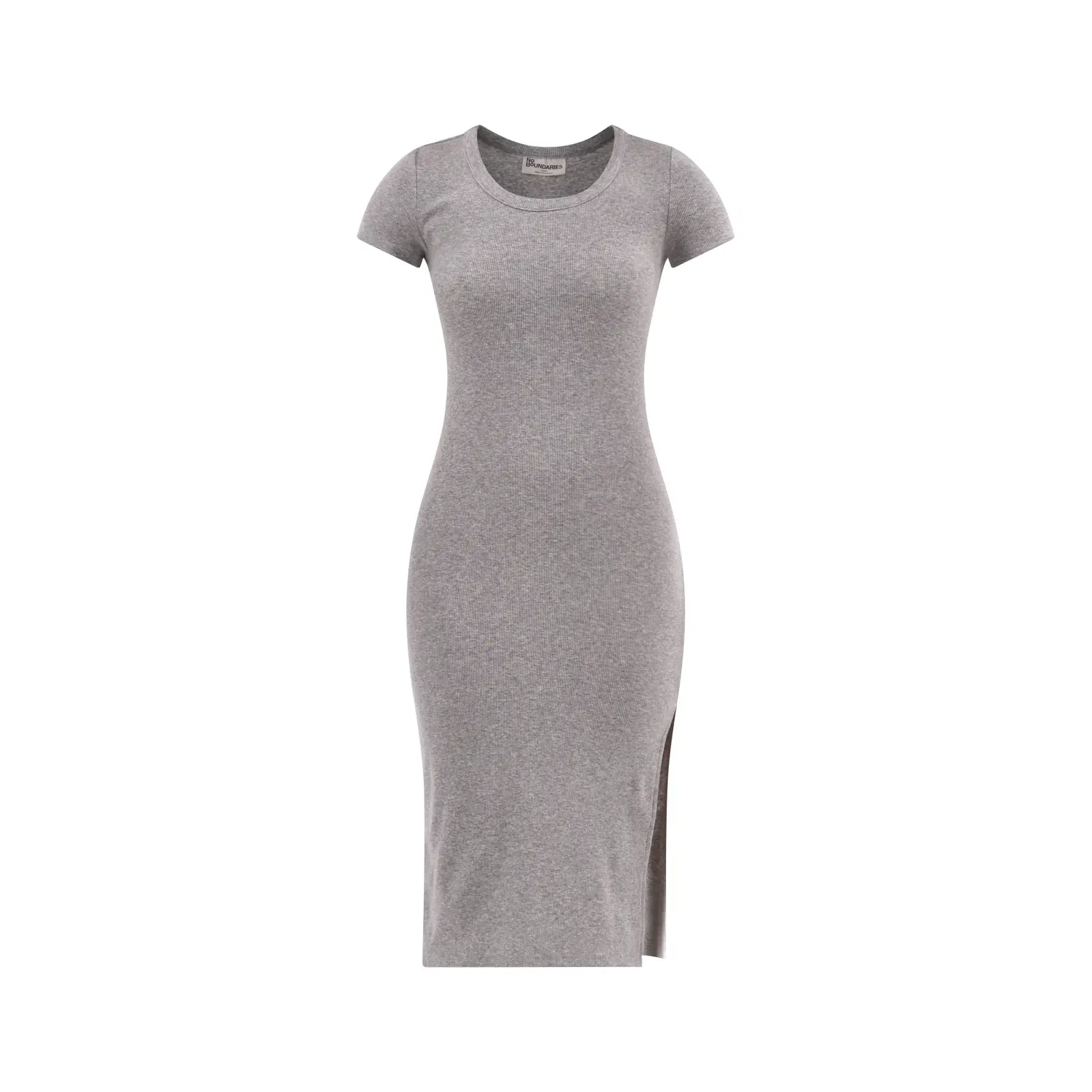No Boundaries Midi Slit Dress with Short Sleeves