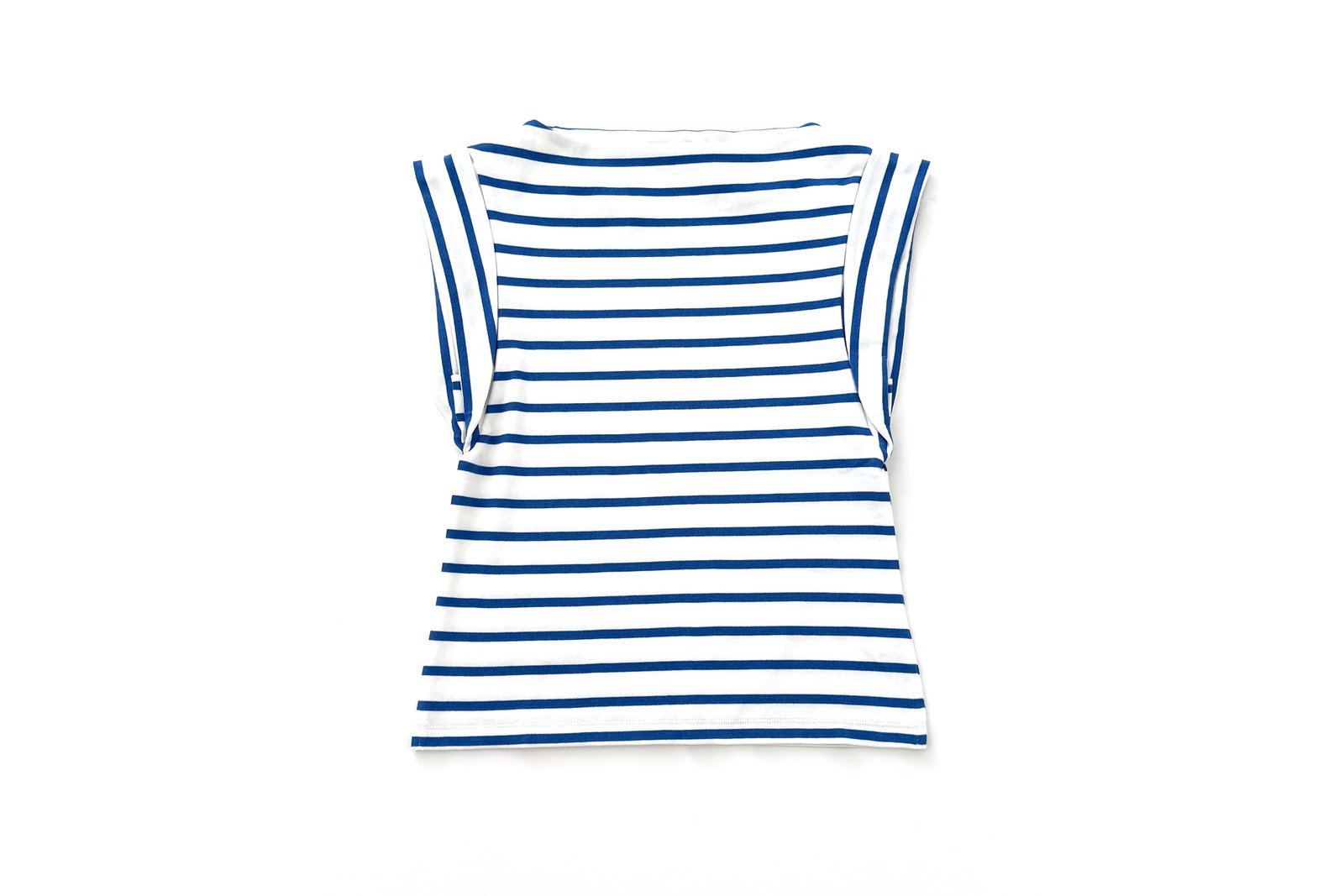 Free Assembly Cotton Boatneck Tee with Wide Cap Sleeves