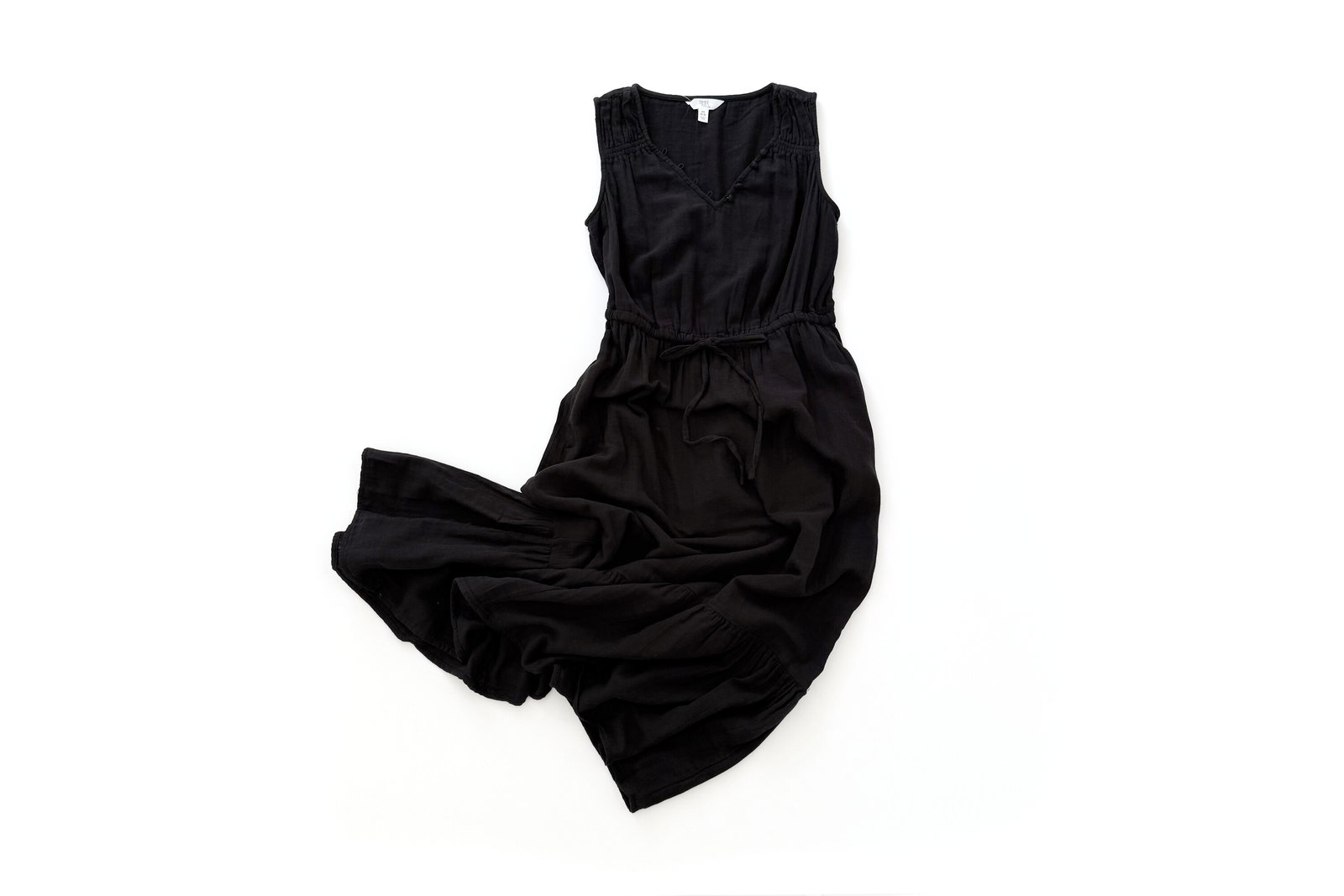 Time and Tru Double Cloth Sleeveless Midi Dress
