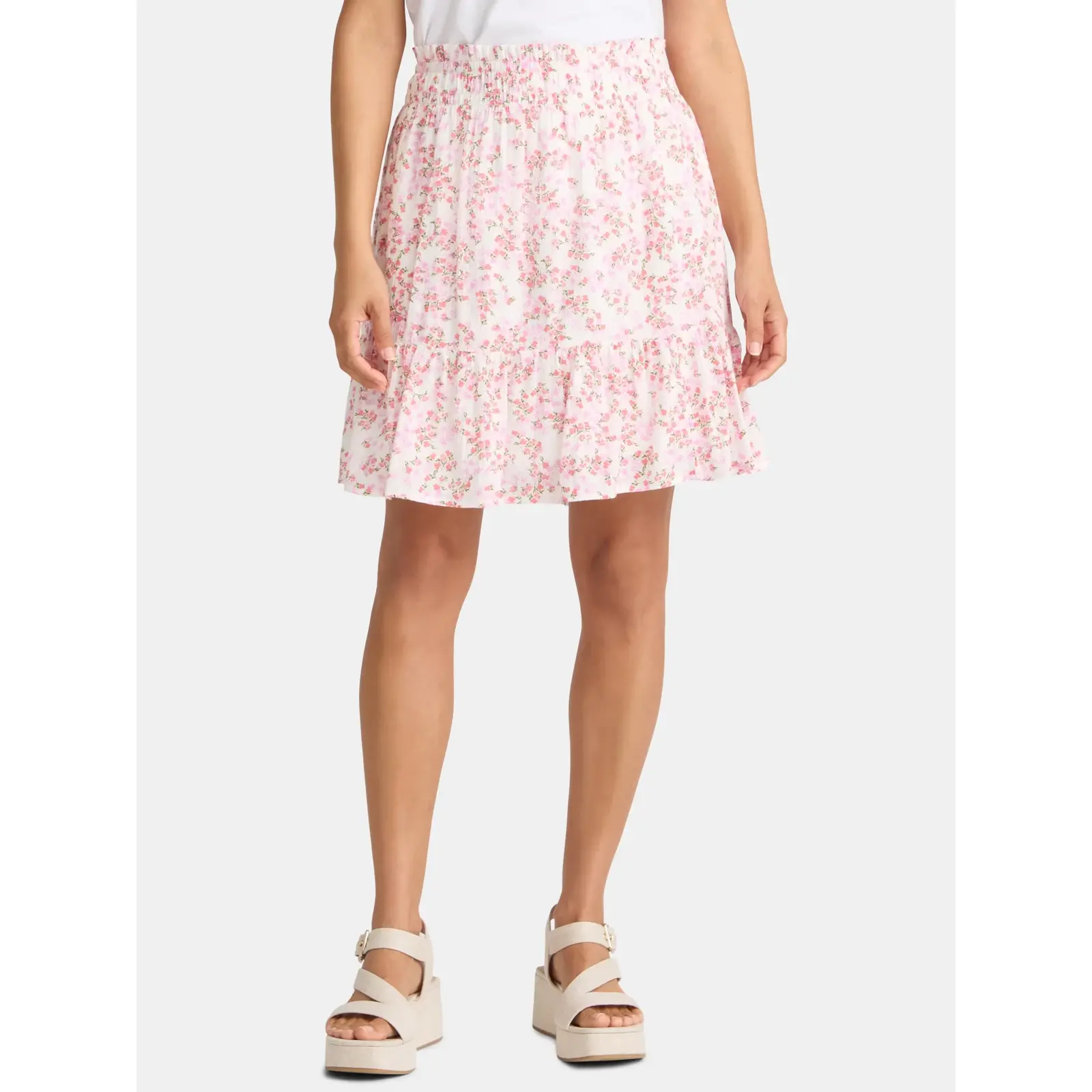 Time and Tru Seersucker Fashion Skirt