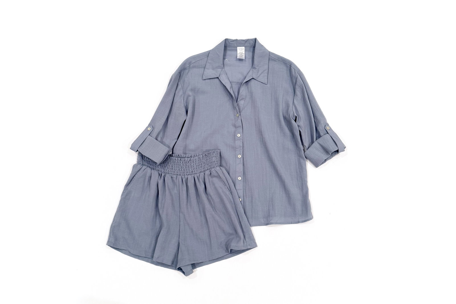 Time and Tru Shimmery Coverup Top & Shorts