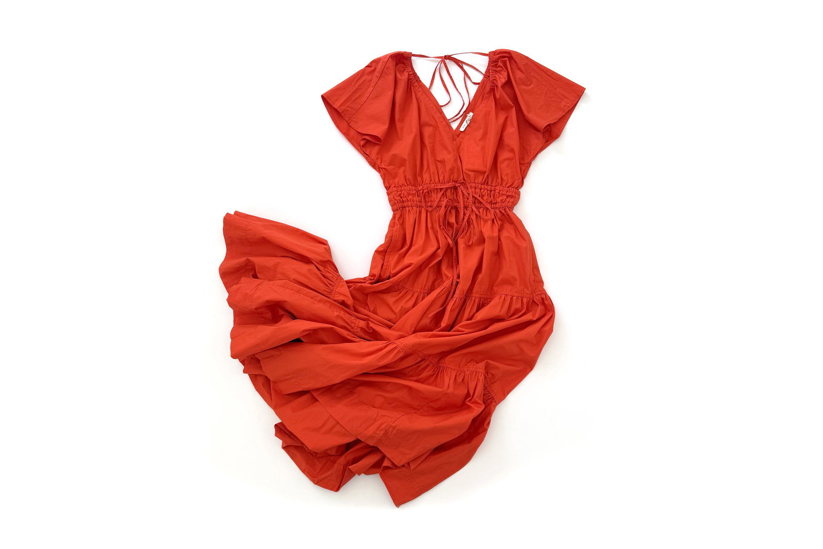 Free Assembly Tiered Cotton Maxi Dress