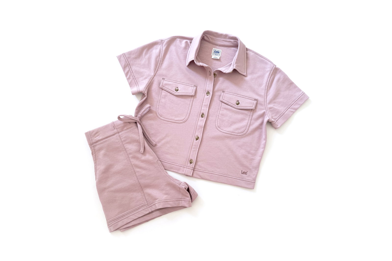 Lee Layers Button Front Top and Matching Shorts