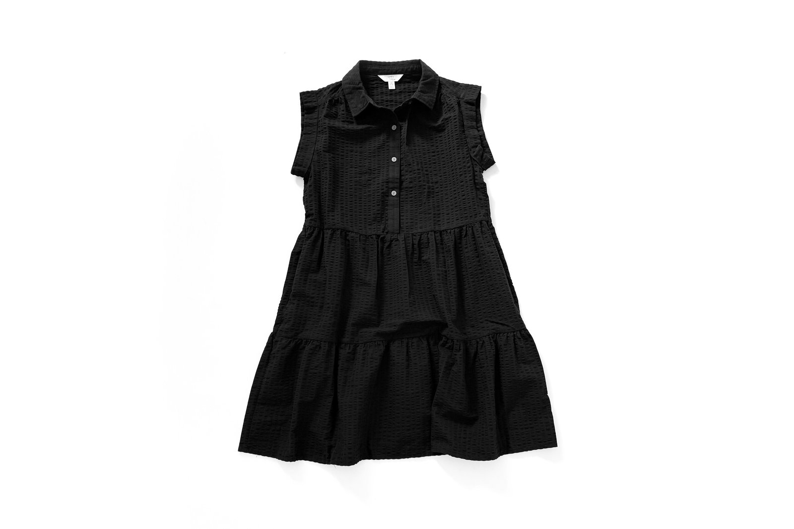 Time and Tru Tiered Mini Shirtdress