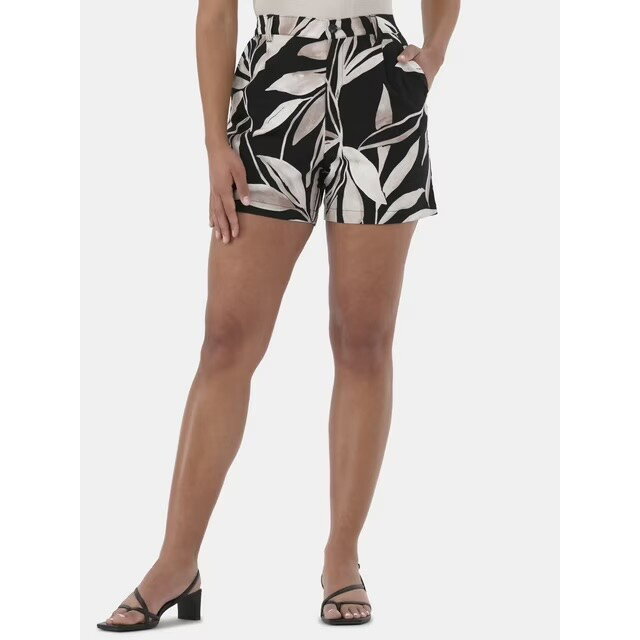 Time and Tru Linen-Blend Shorts - 5