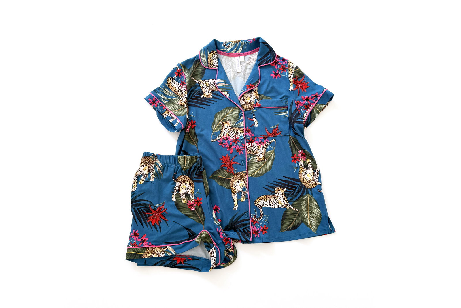 Joyspun Dreamy Soft Collection Notch Collar Top and Shorts Pajama Set