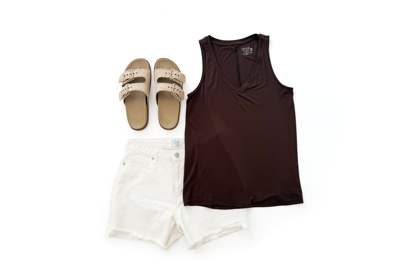 Time and Tru High Low Tank Outfit Idea