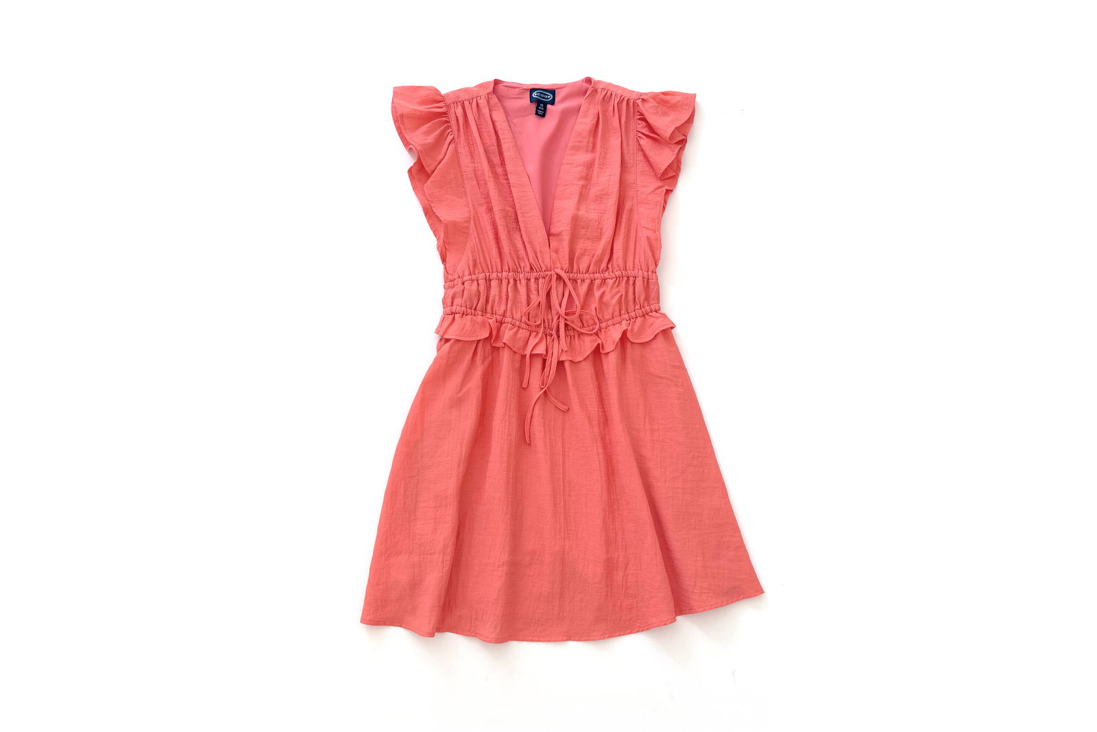 Scoop Crinkle Gauze Mini Dress