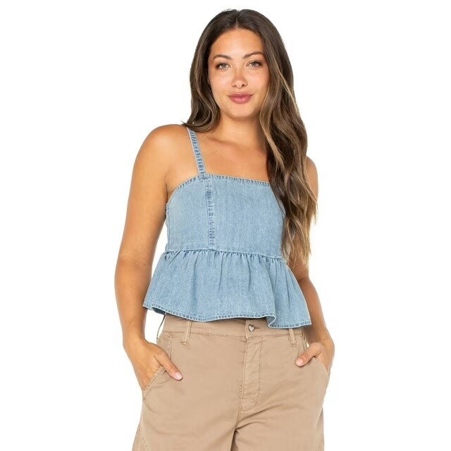 Celebrity Pink Juniors Sleeveless Peplum Top