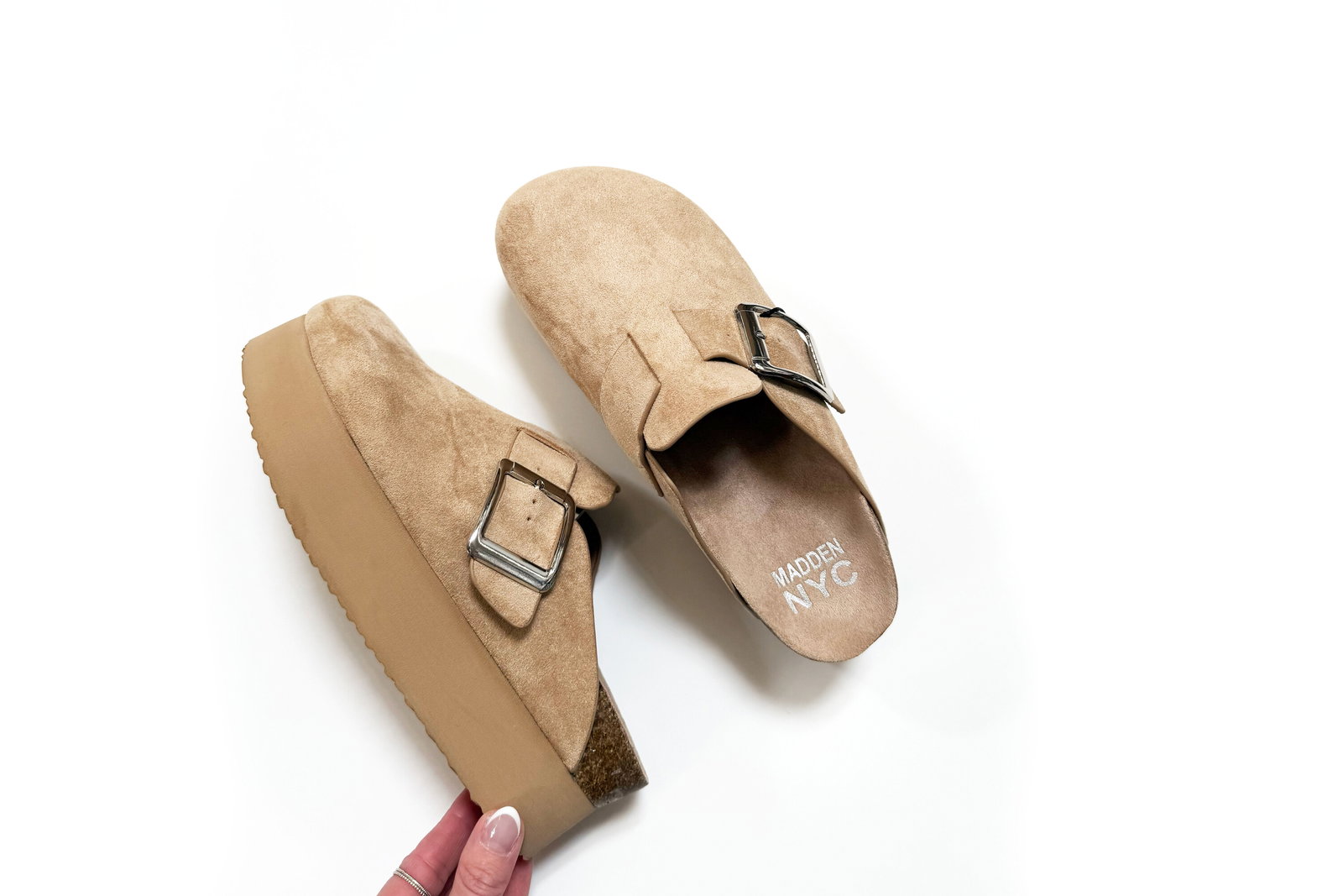 Madden NYC Buckle Platform Clogs