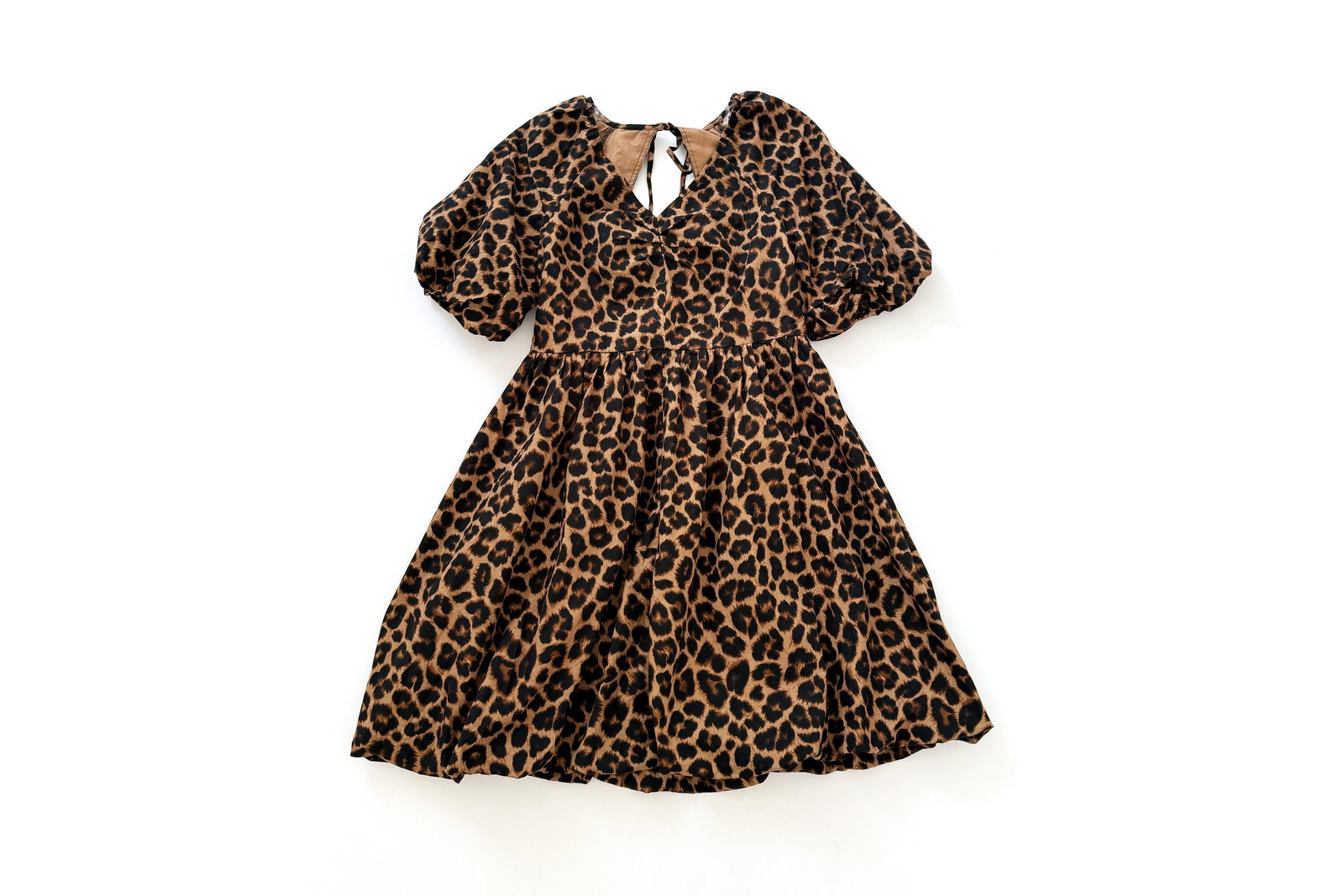 Time and Tru Cotton Bubble Hem Mini Dress