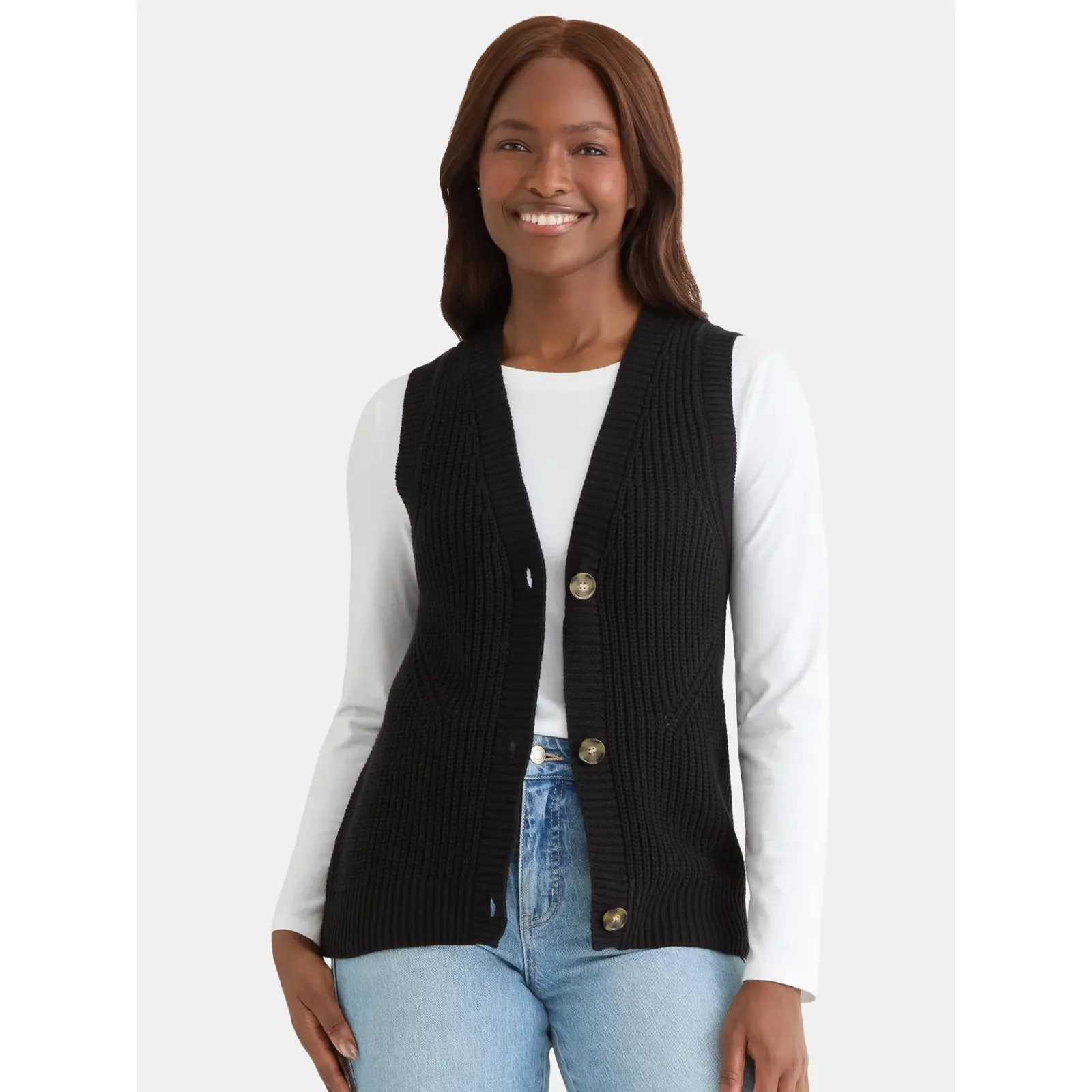 Time and Tru Women's Sweater Vest