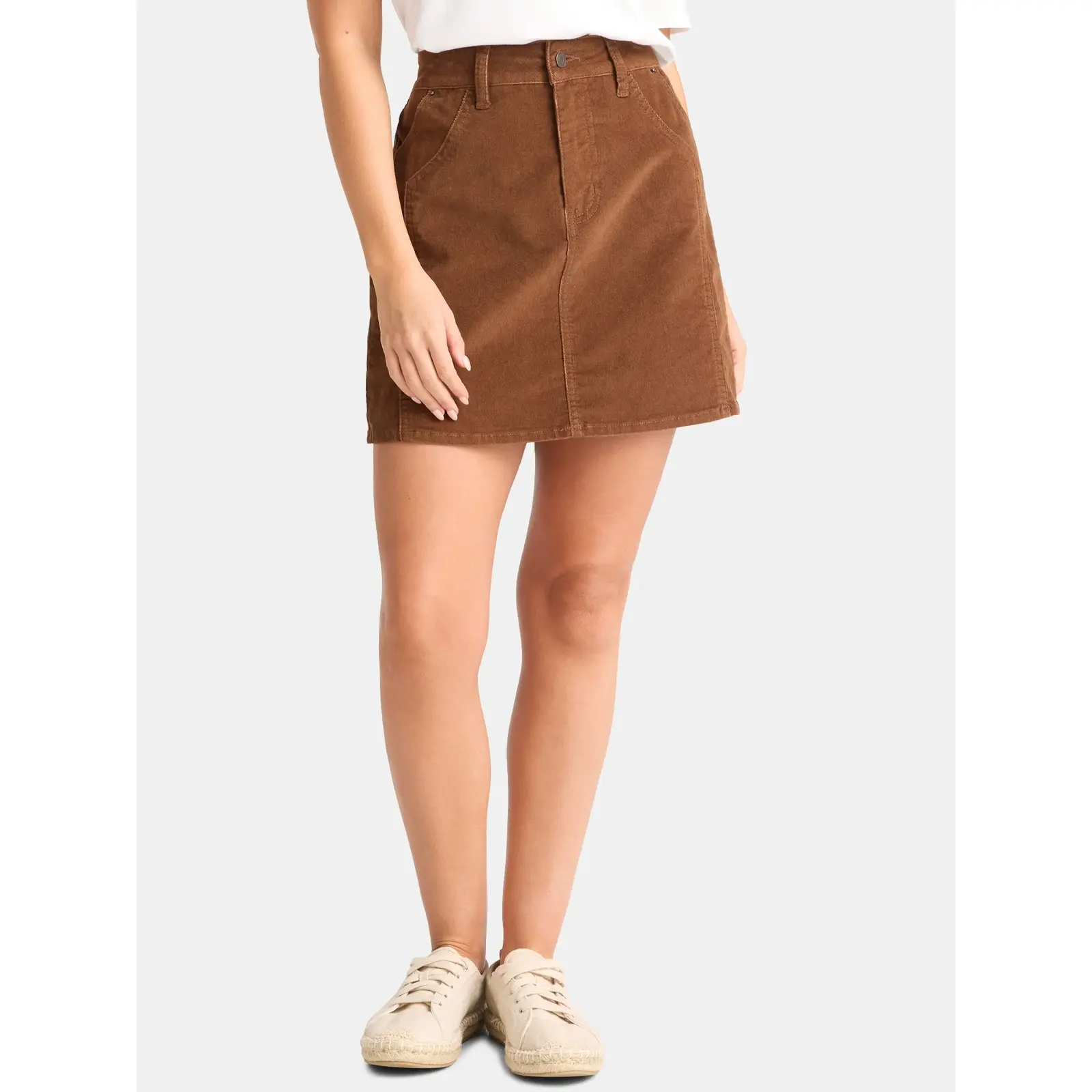 Time and Tru Women's Corduroy Mini Skirt