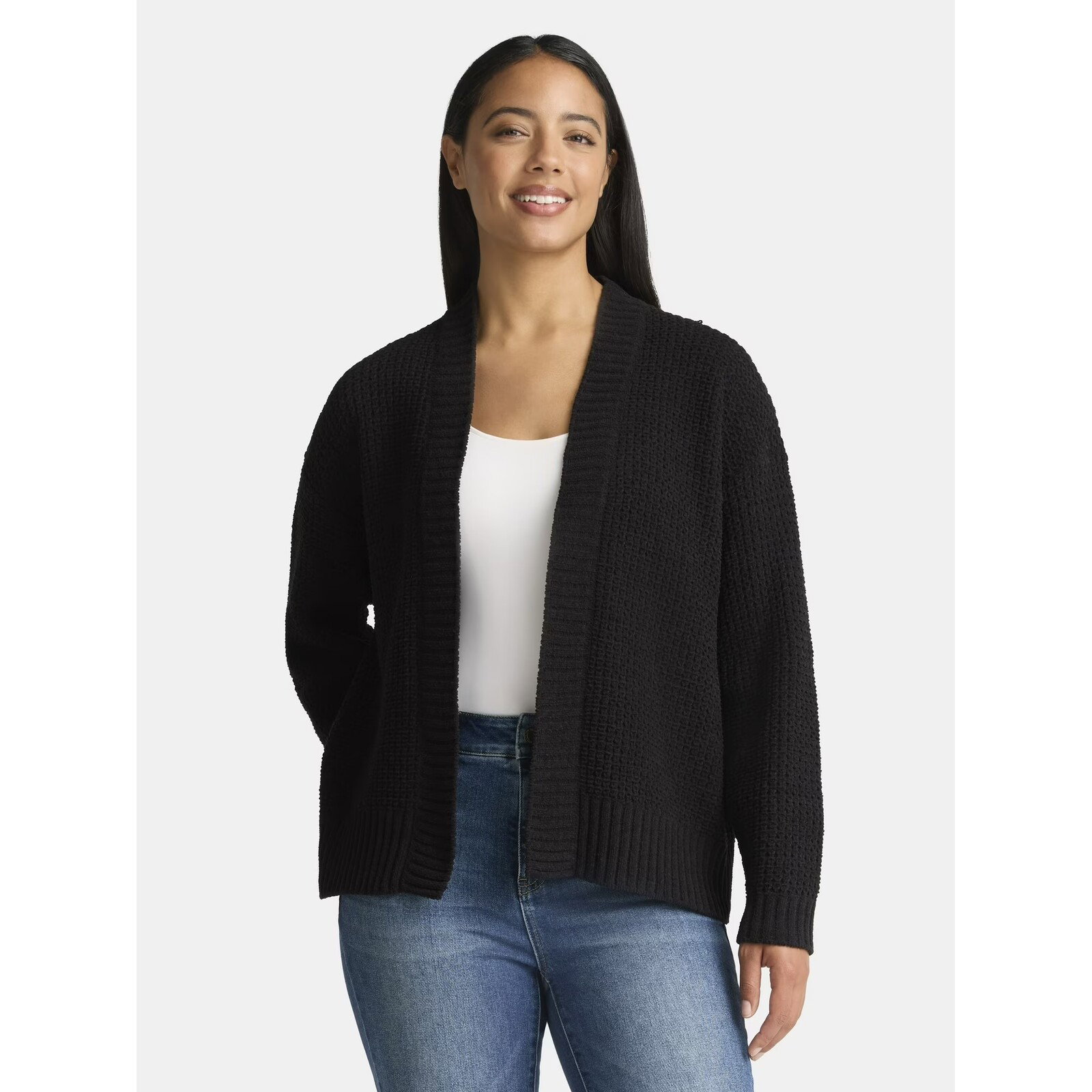 Time and Tru Chenille Cardigan Sweater