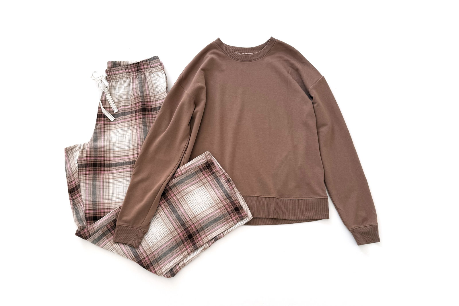 Joyspun Sleepwear Top and Flannel Pants
