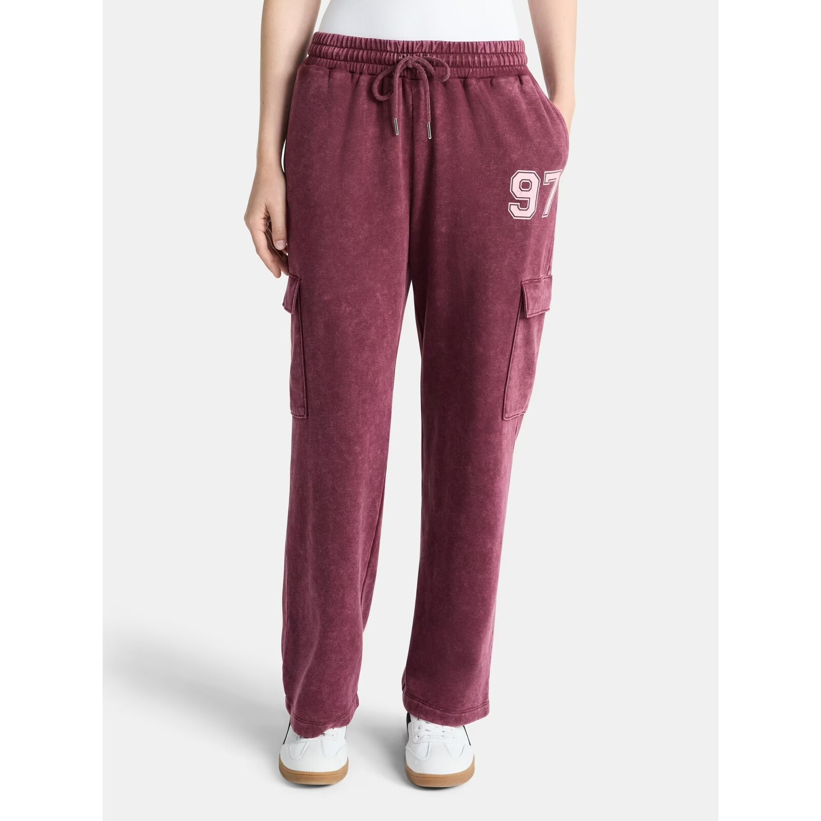 No Boundaries Washed Cargo Sweatpants