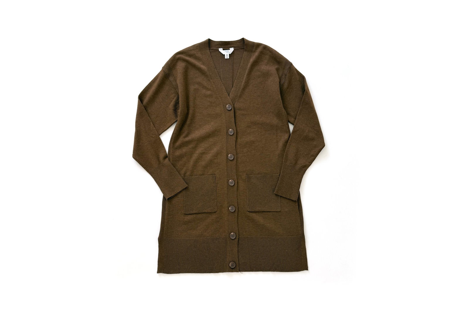 Time and Tru Button Front Cardigan