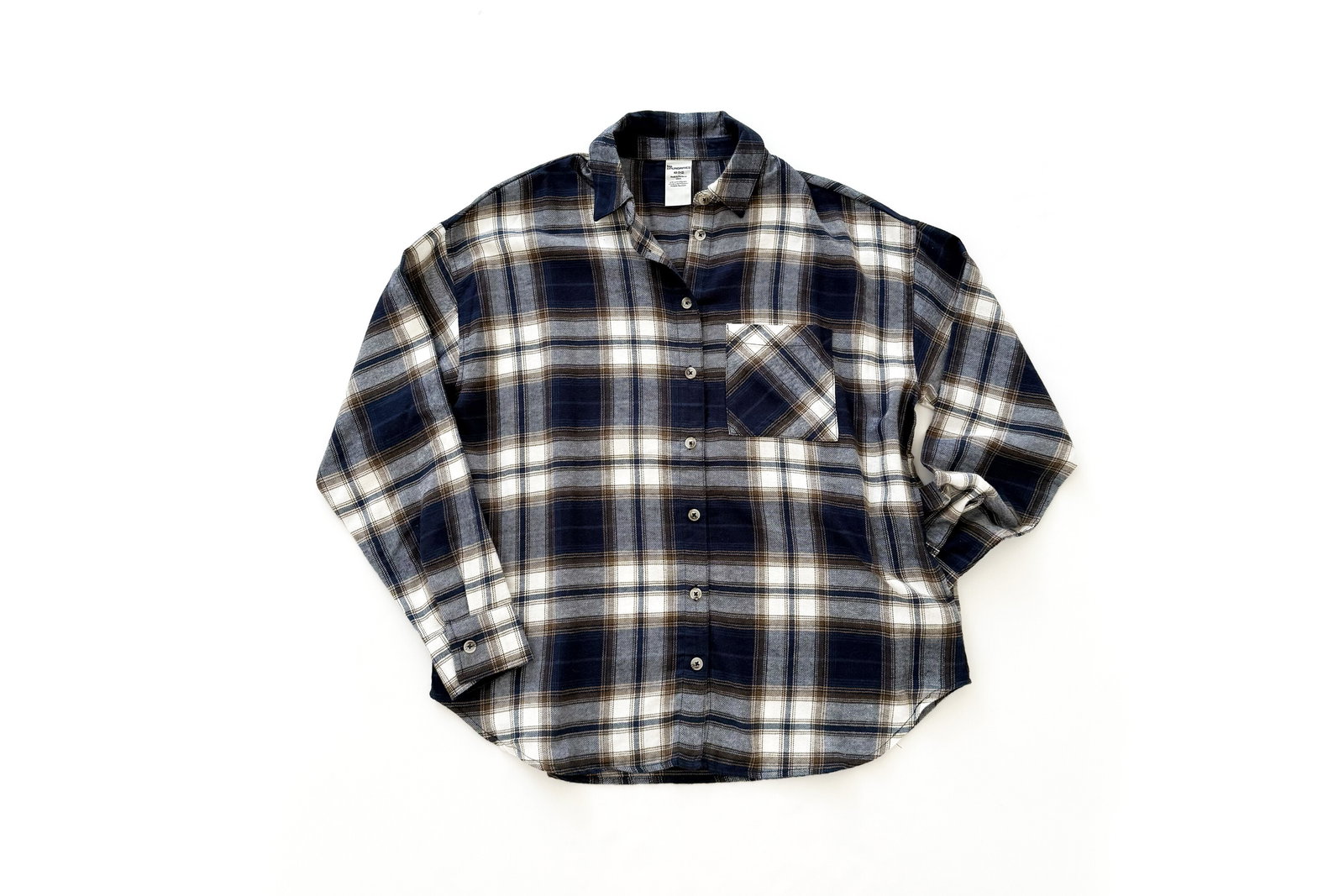 No Boundaries Slouchy Flannel Shirt