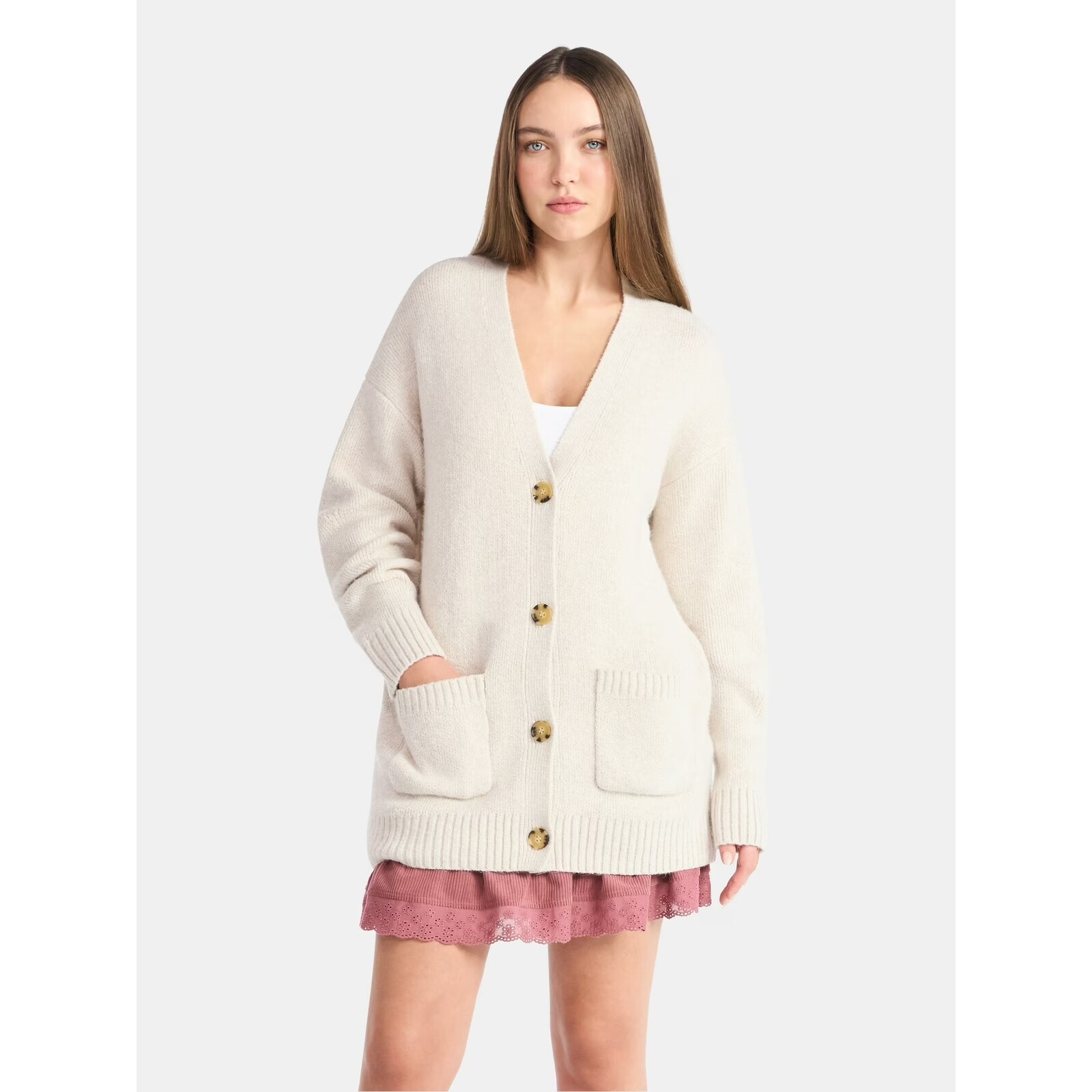 No Boundaries Button-Front Grandpa Cardigan