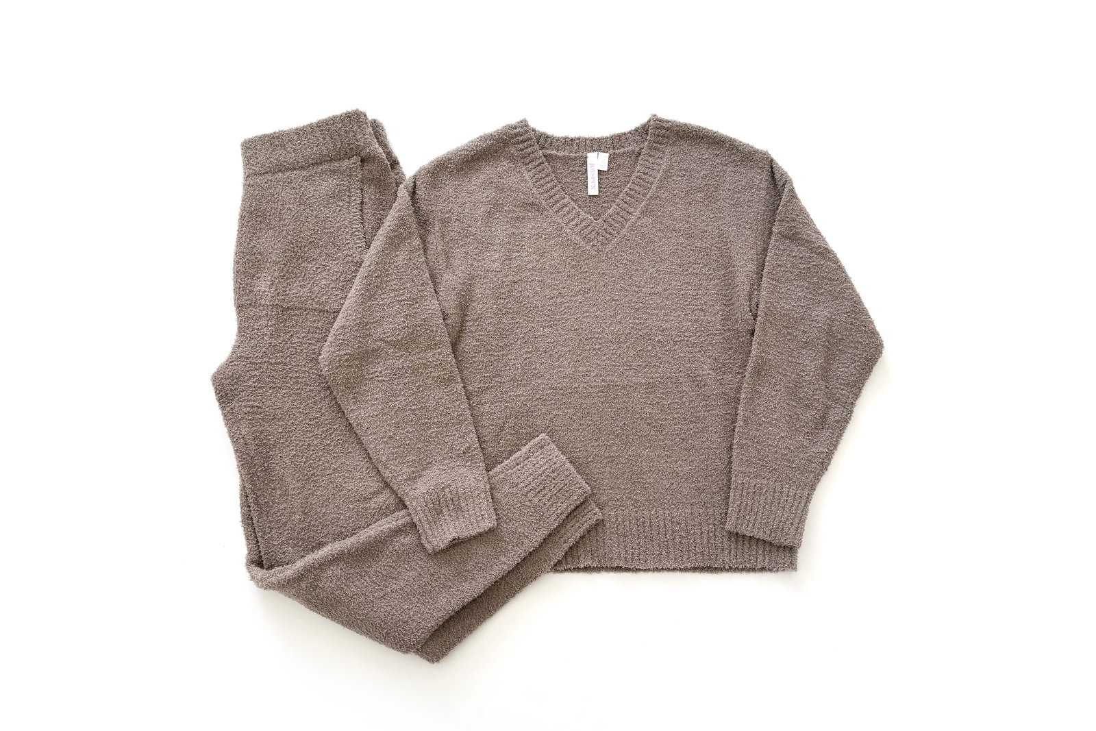 Joyspun Cozy Knit V-Neck Top & Joggers