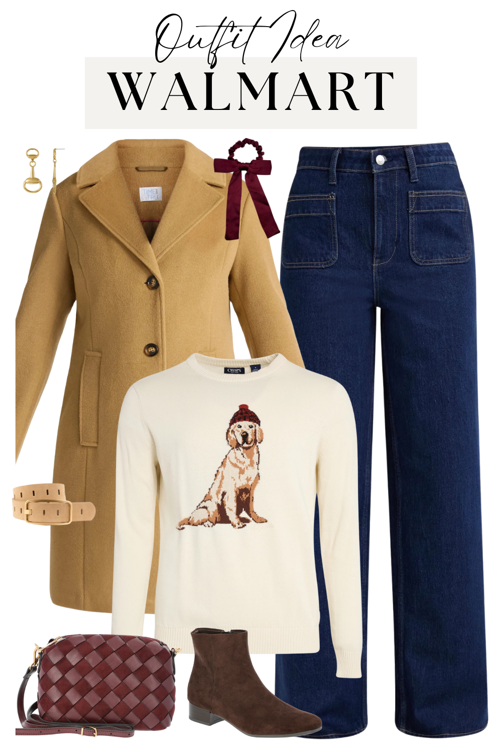 Chaps Holiday Dog Sweater Outfit Idea