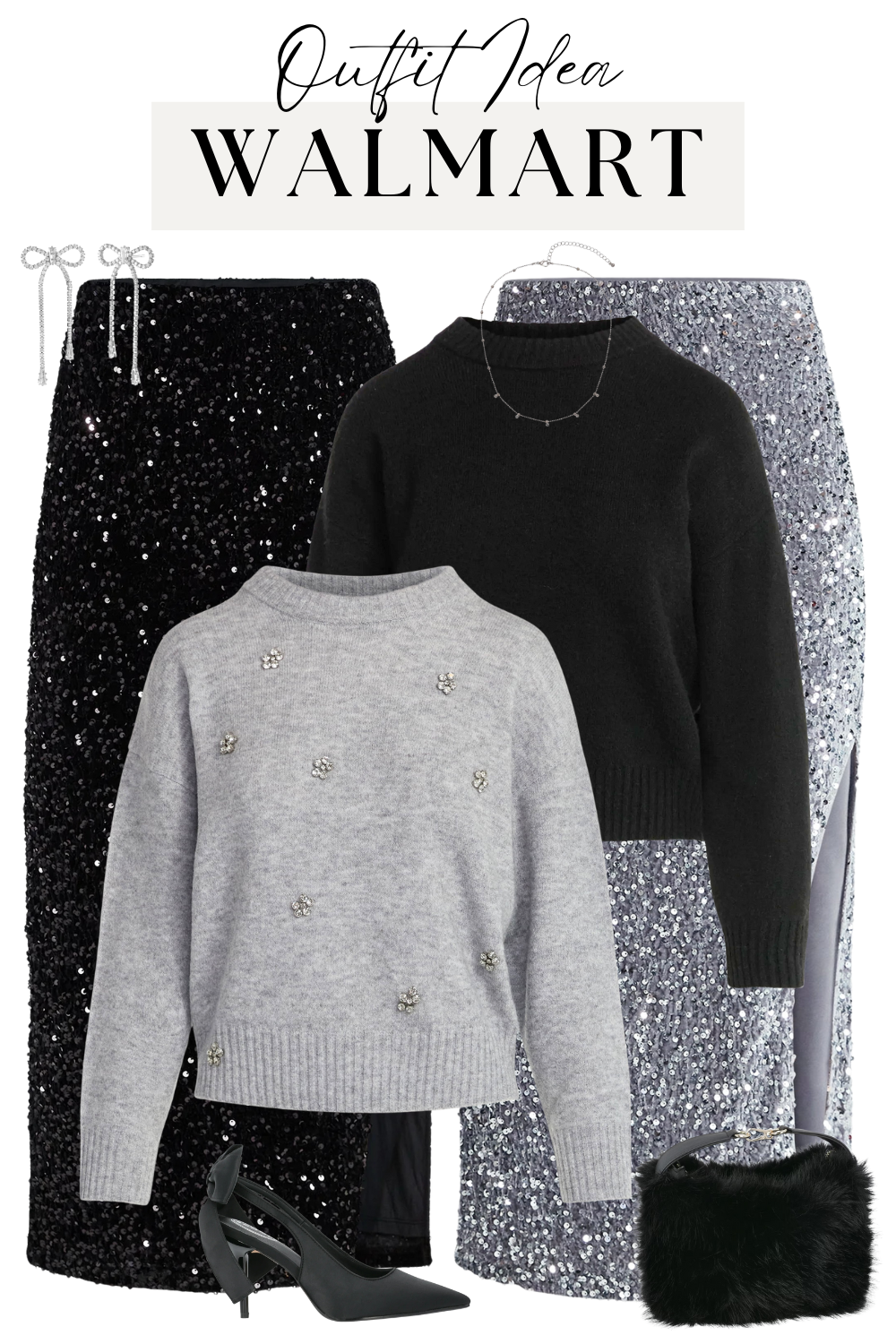 Sequin Holiday Looks at Walmart