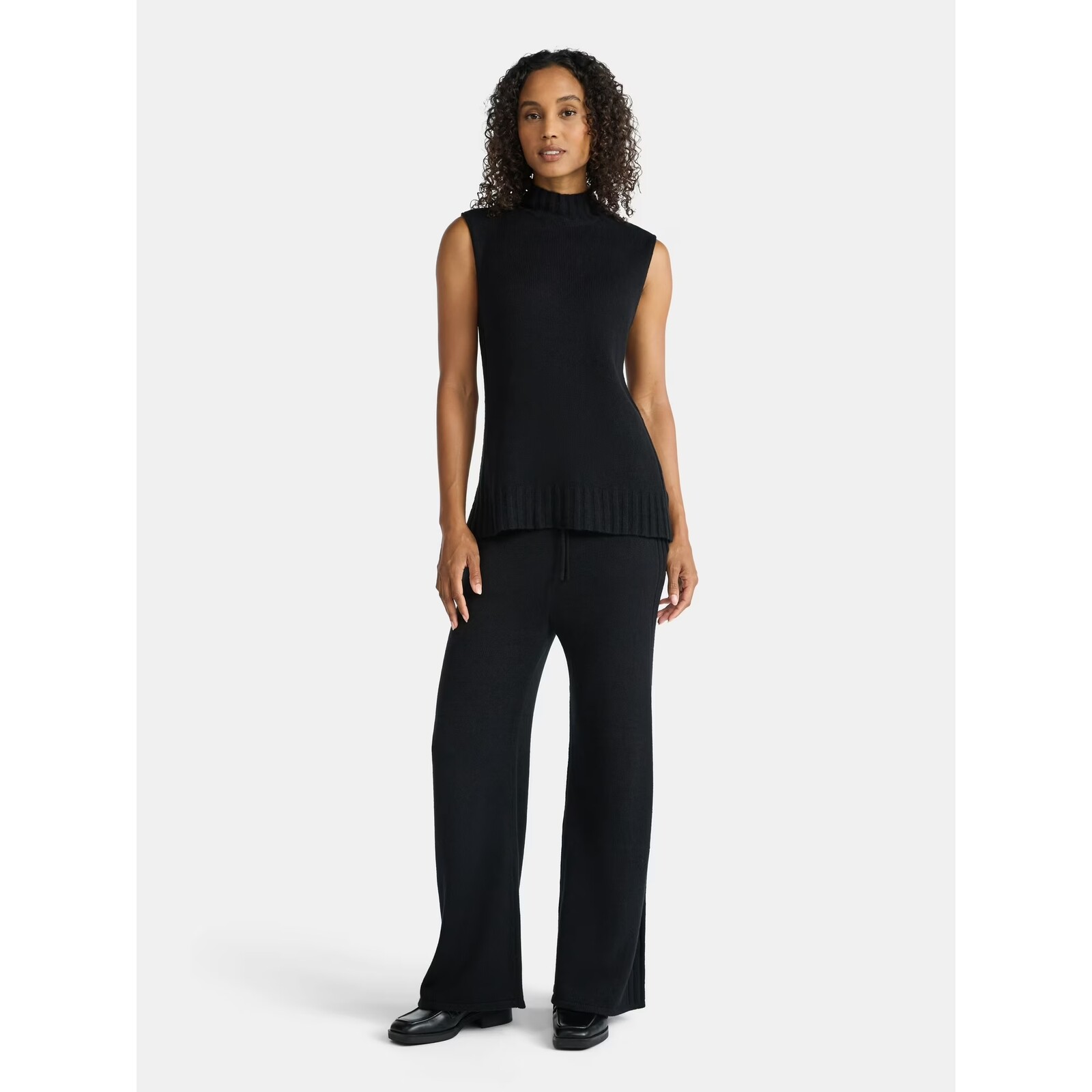 Time and Tru Sweater Tank Top and Wide Leg Pants Set