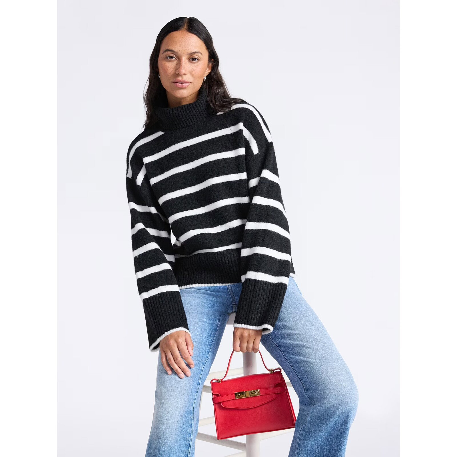 Time and Tru Chunky Turtleneck Sweater