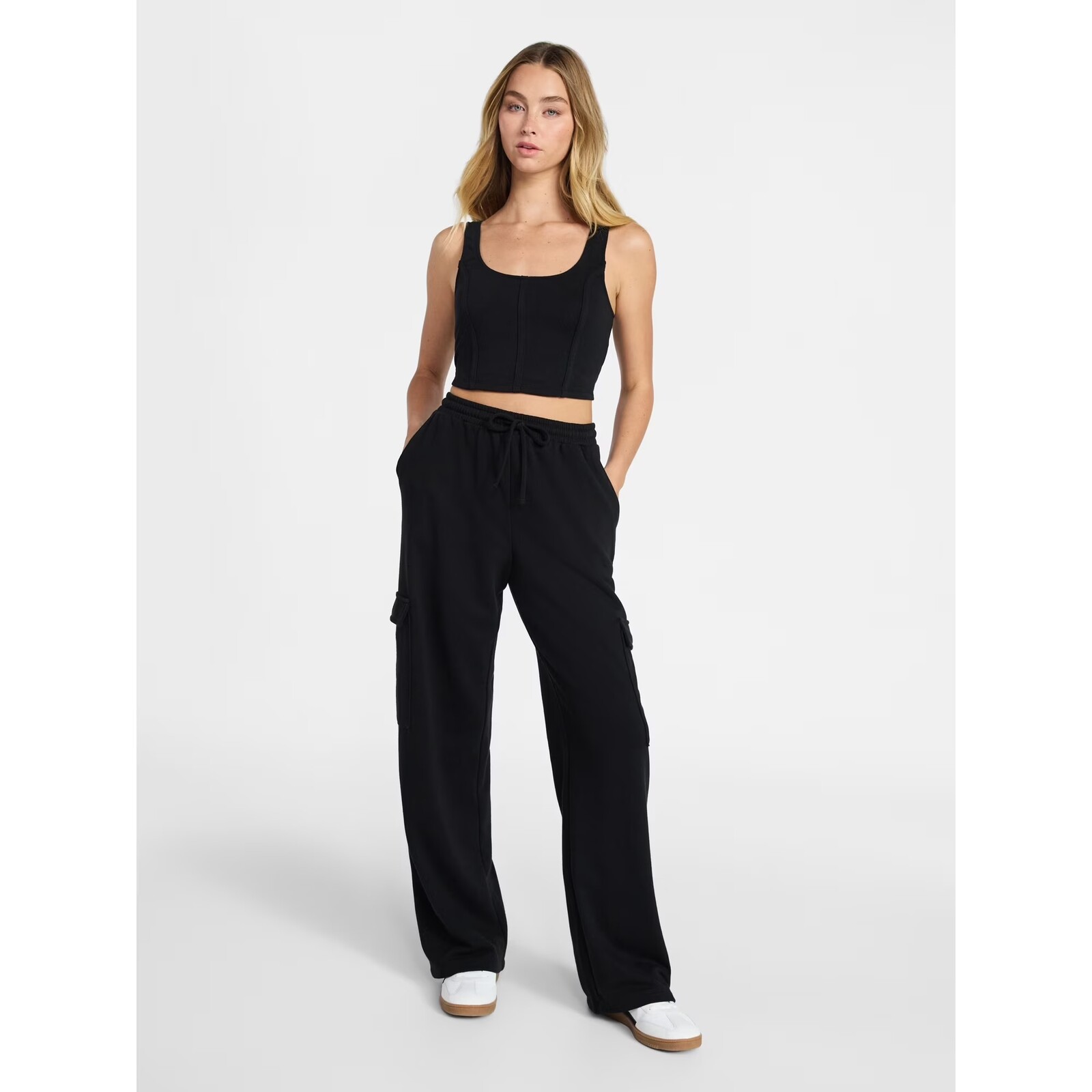 No Boundaries Bustier Tank and Cargo Pant Set