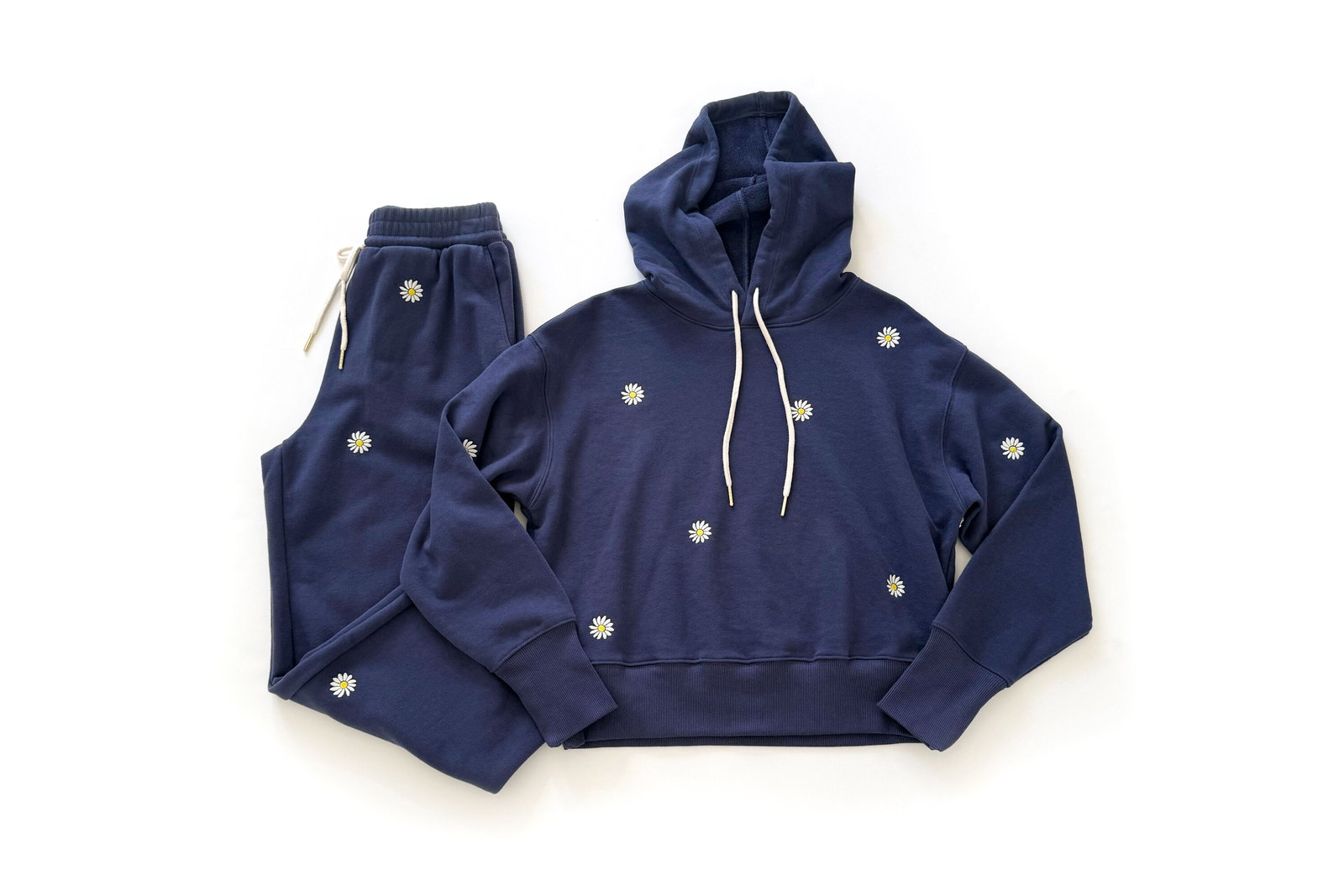 Free Assembly Embroidered Hoodie & Sweatpants