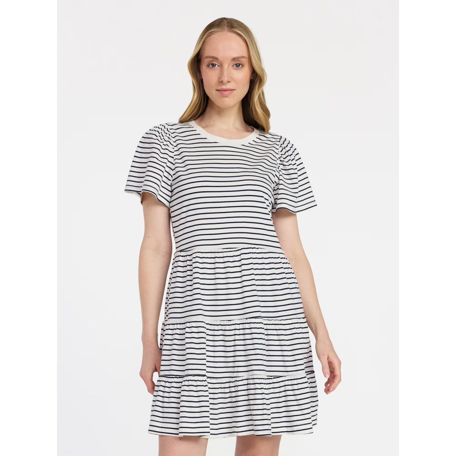 Time and Tru Short Sleeve Cotton Swing Dress