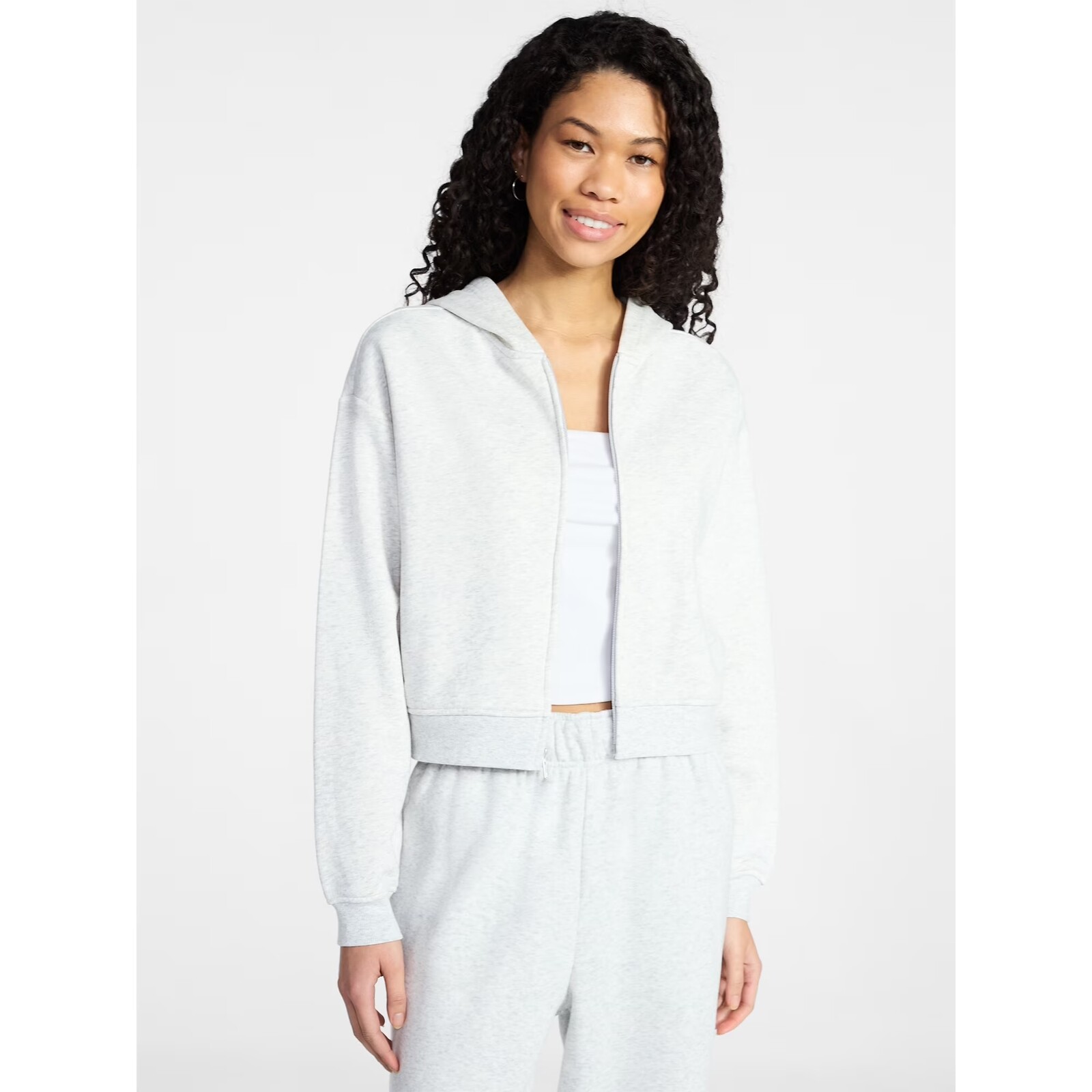 No Boundaries Boxy Zip-Up Hoodie