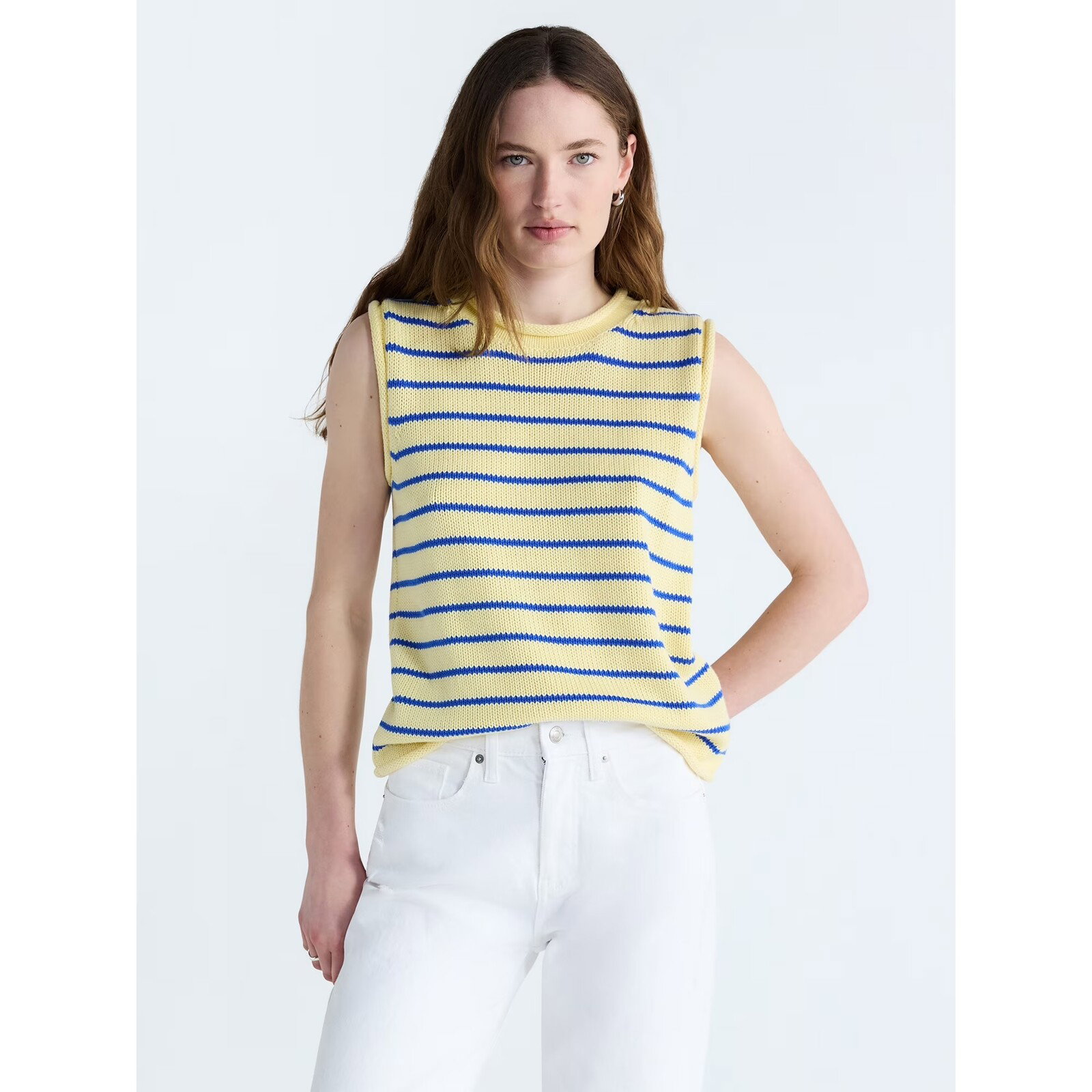 Free Assembly Roll Neck Cotton Sweater Shell