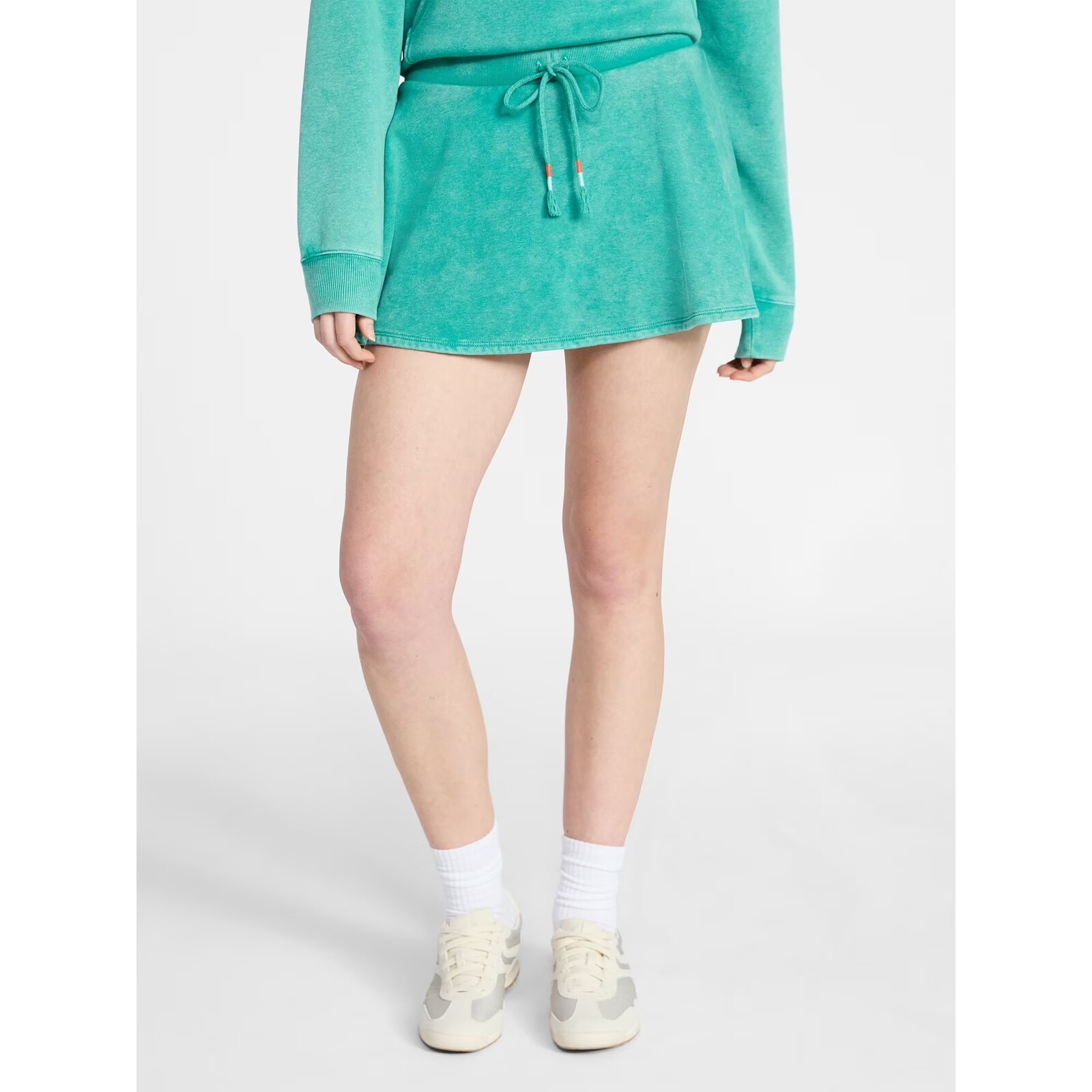 No Boundaries Washed Fleece Mini Skater Skort