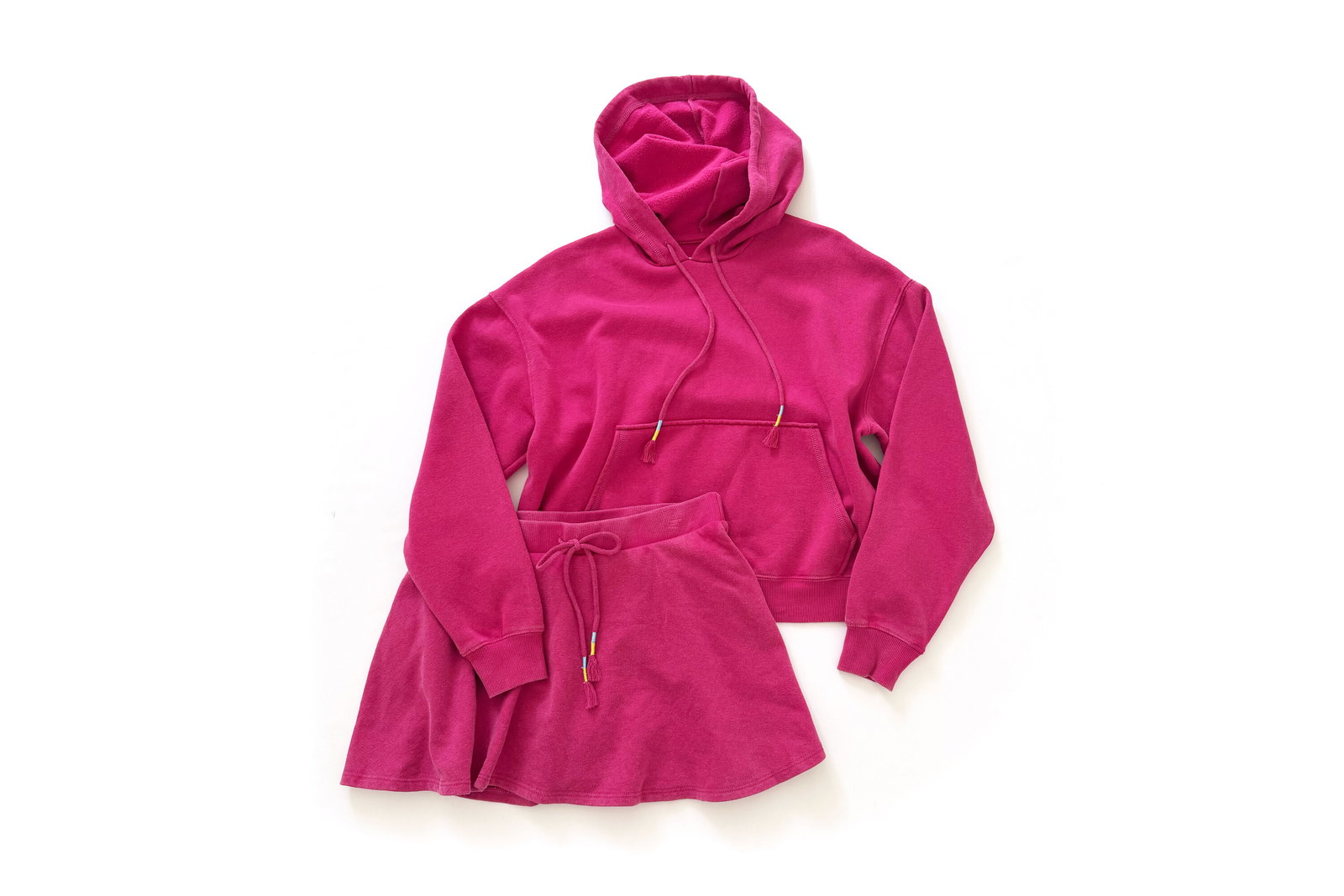 No Boundaries Washed Fleece Hoodie, Skort, and Pants